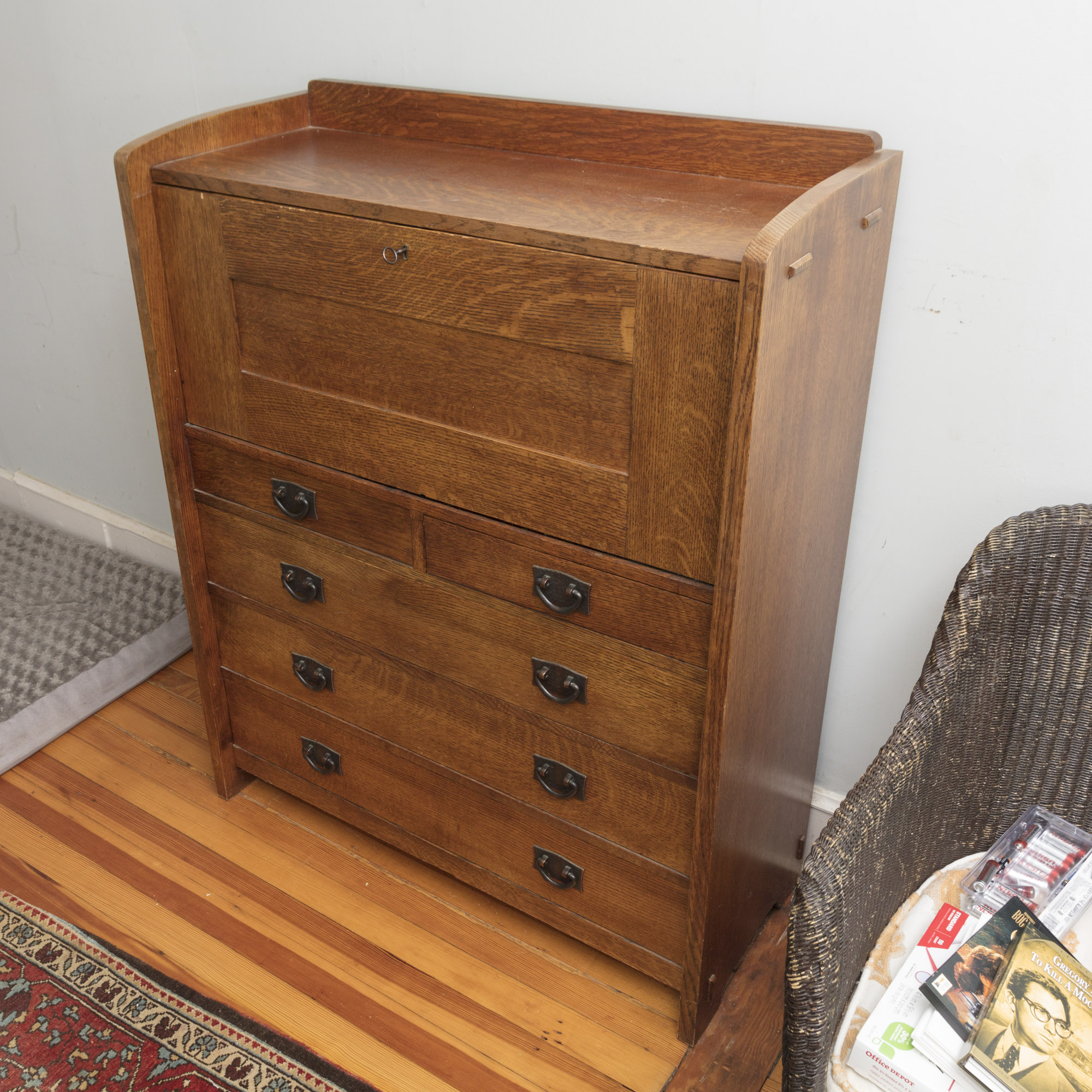 Mission Style Butler's Oak Secretary by Stickley Furniture