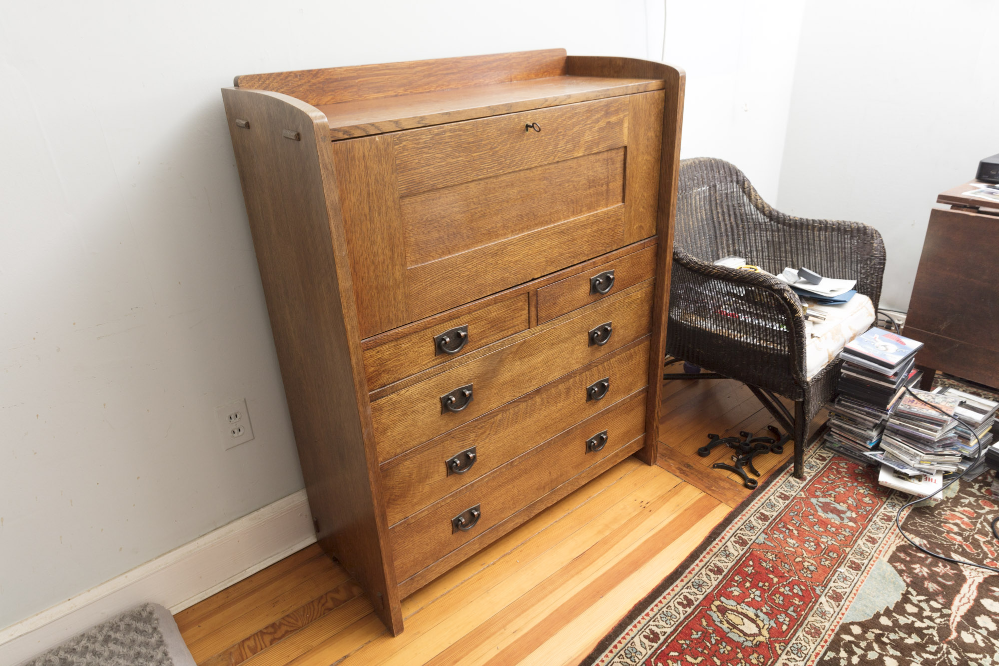 Mission Style Butler's Oak Secretary by Stickley Furniture