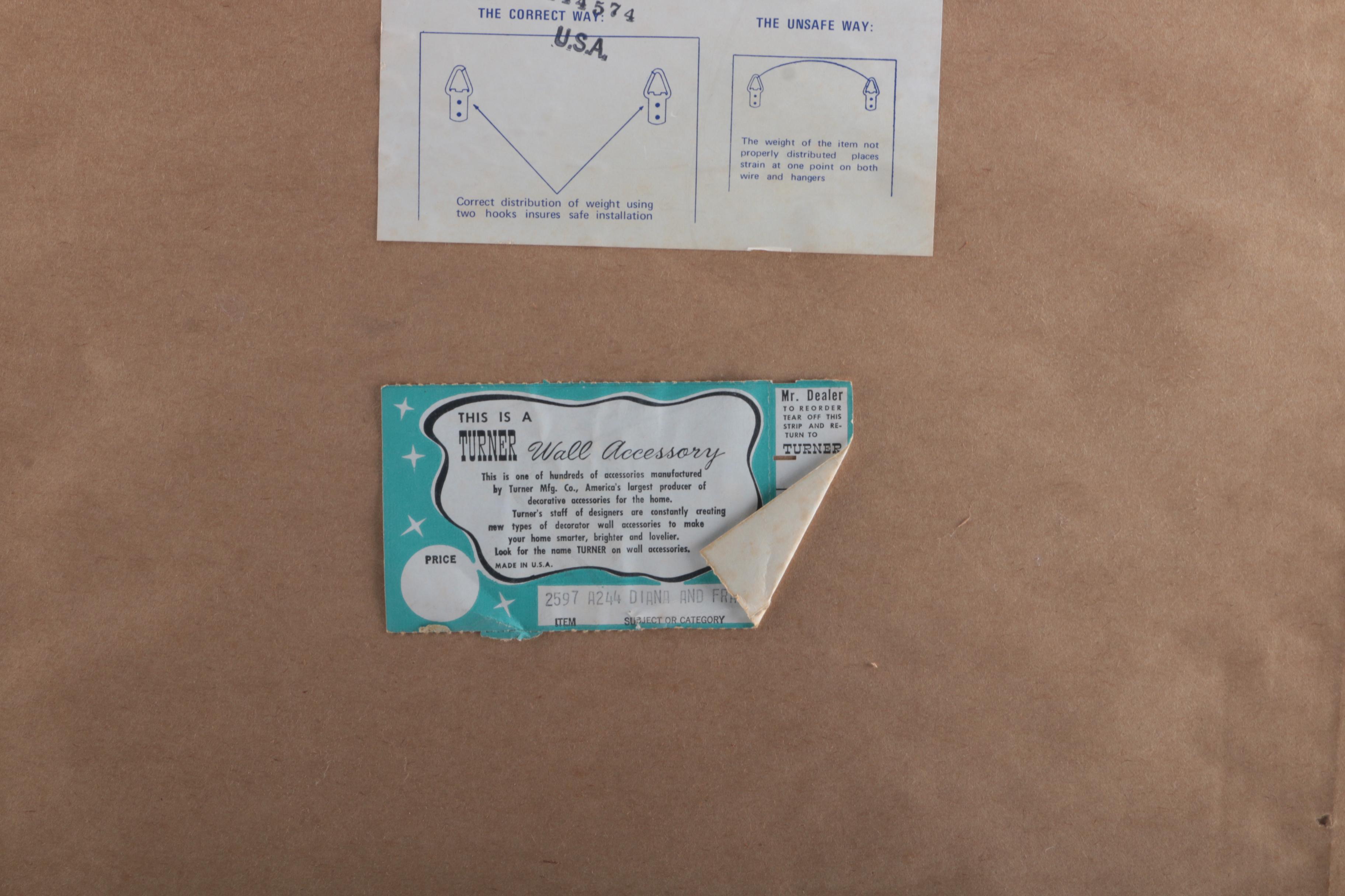 Mary Ann Storm Offset Lithograph of Girl in Blue Prairie Dress