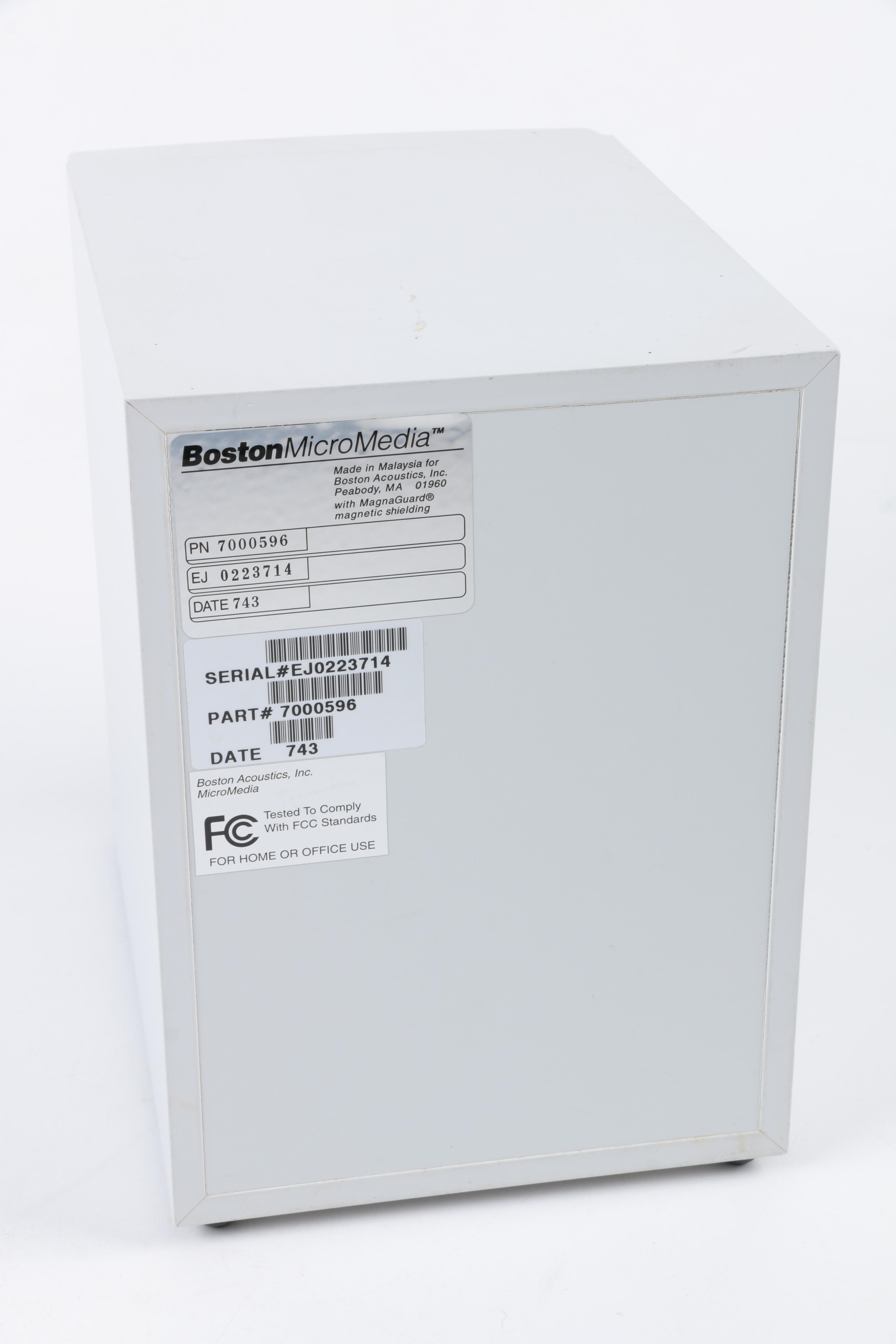 Boston Acoustics MicroMedia Computer Speaker System