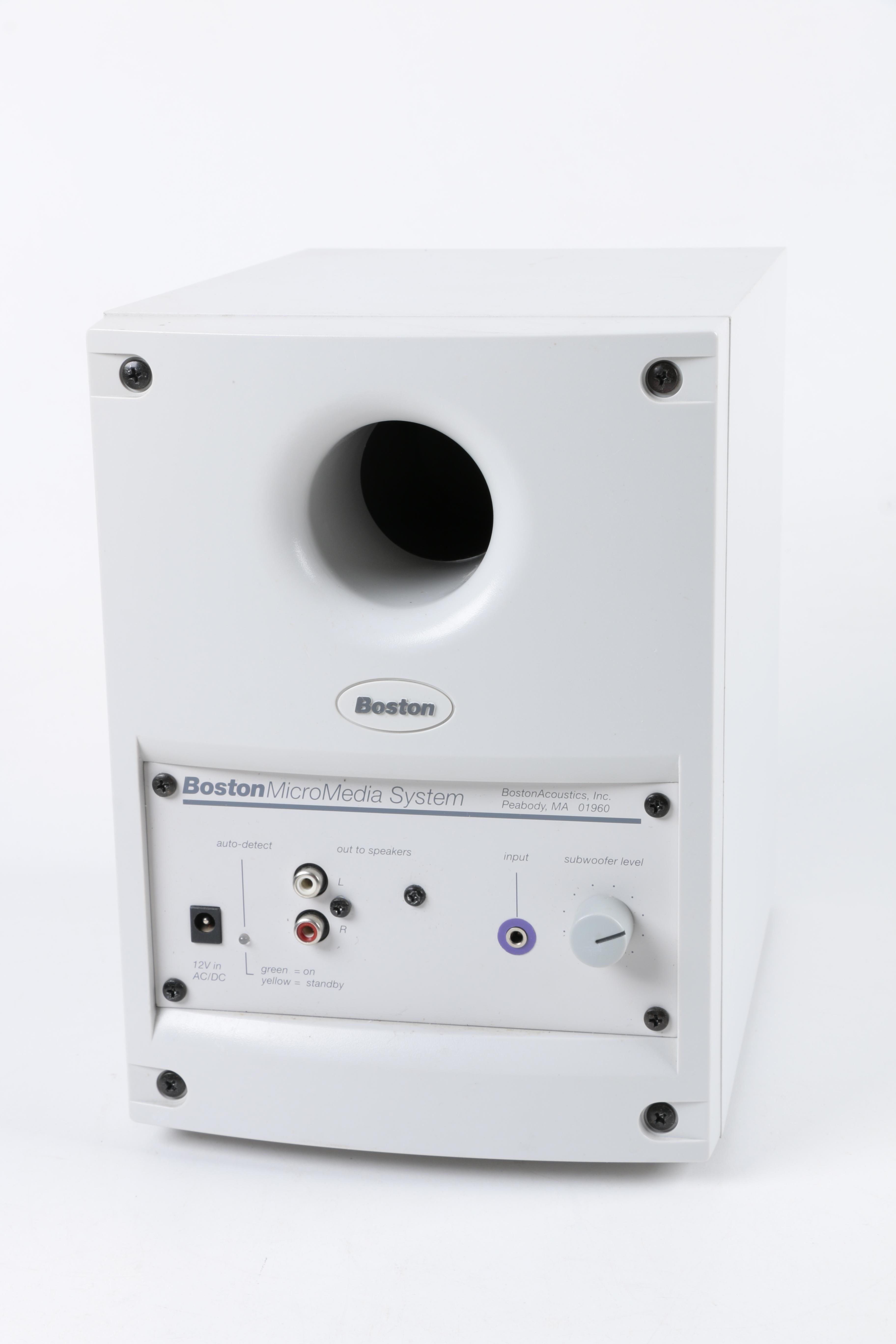 Boston Acoustics MicroMedia Computer Speaker System