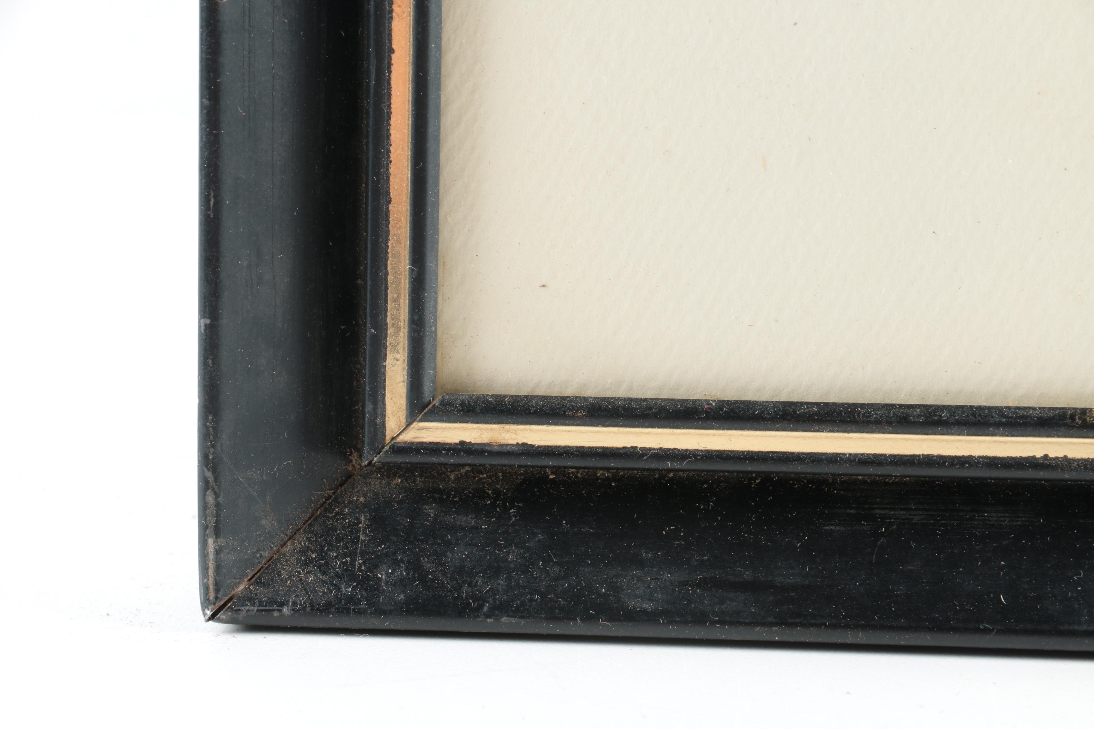 Pair Lithographs on Paper of Modern Car Scenes