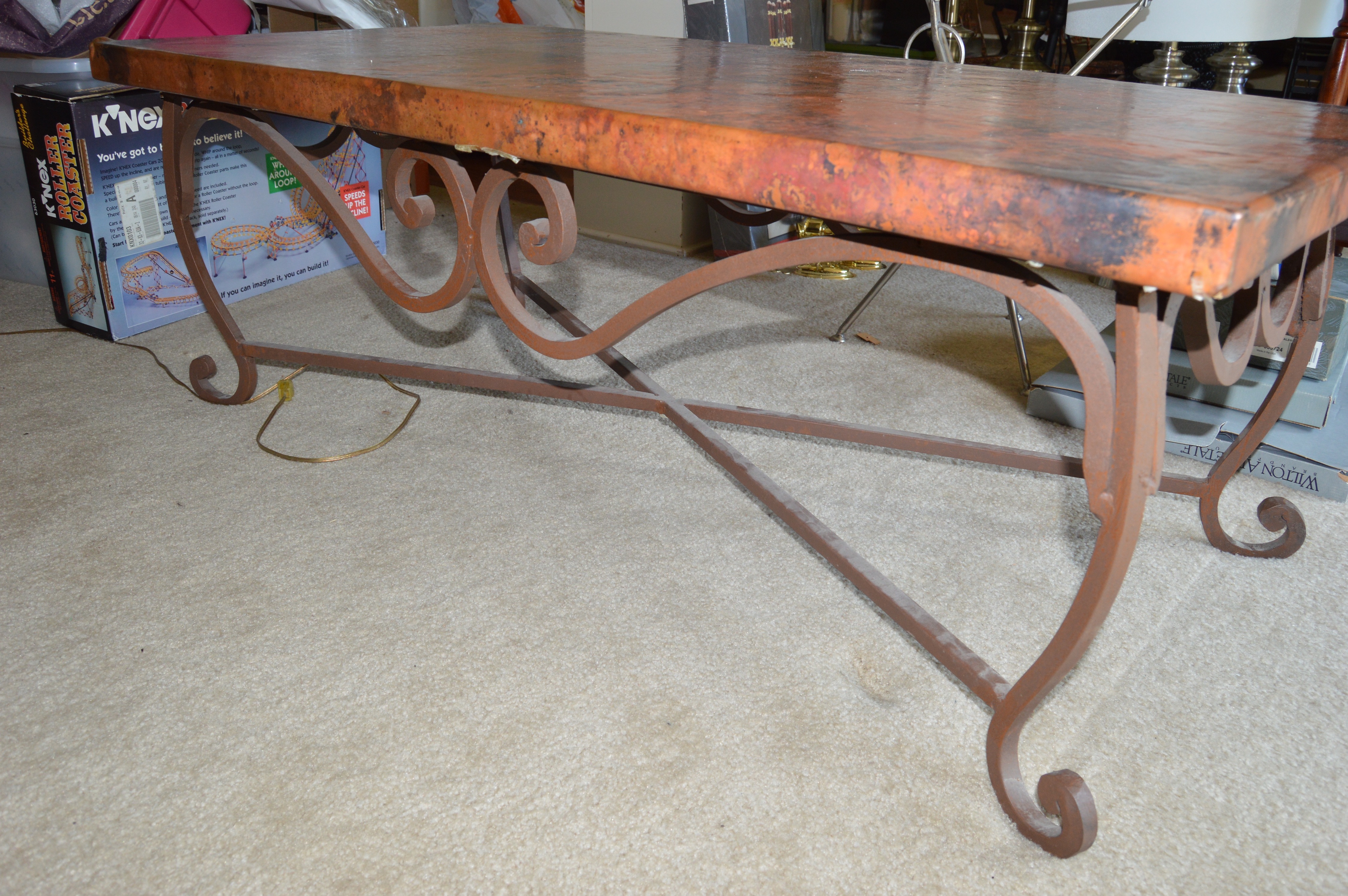 Copper Top Coffee Table from Arhaus