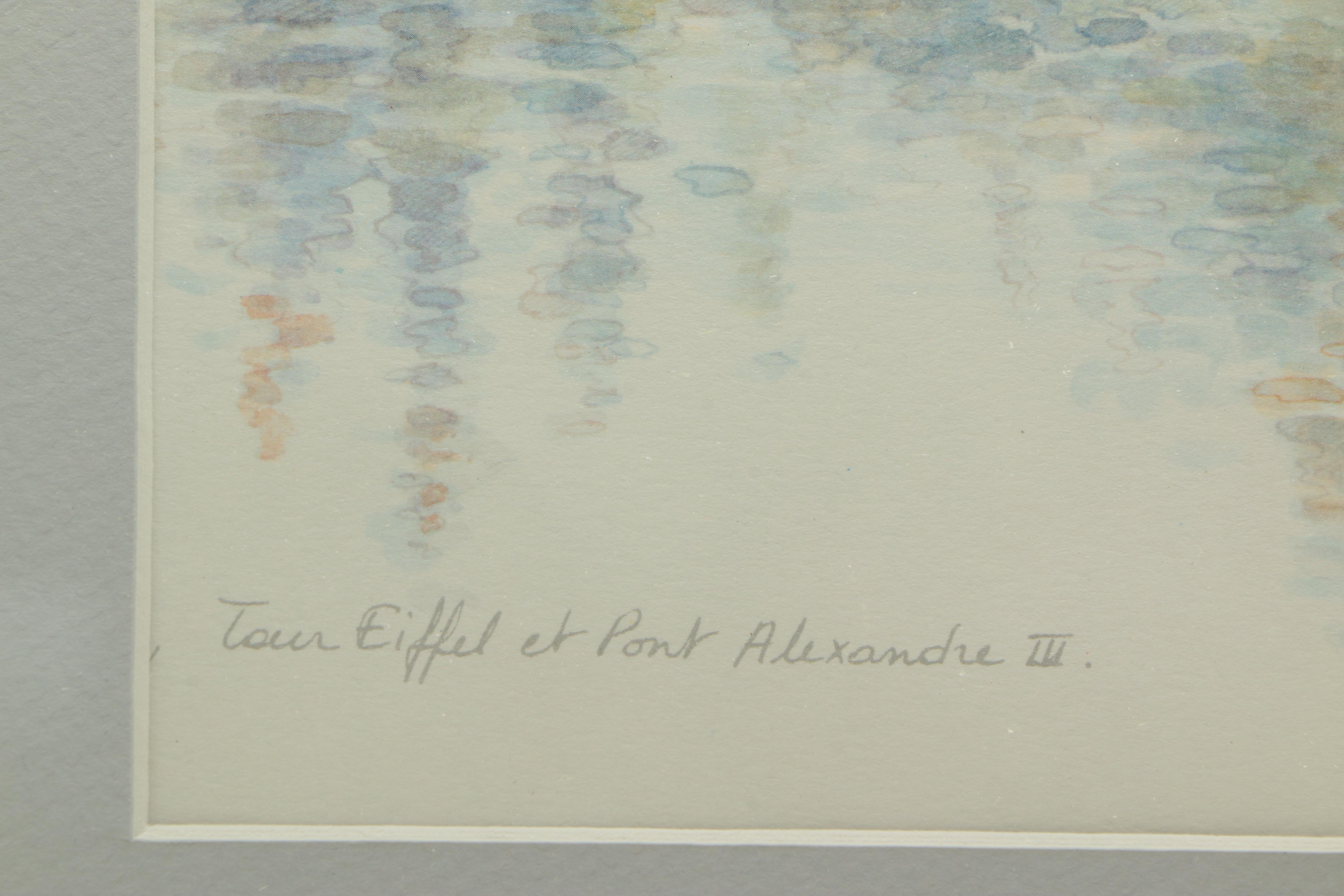 Bernadette Loy Offset Lithographs of Paris and Cologne