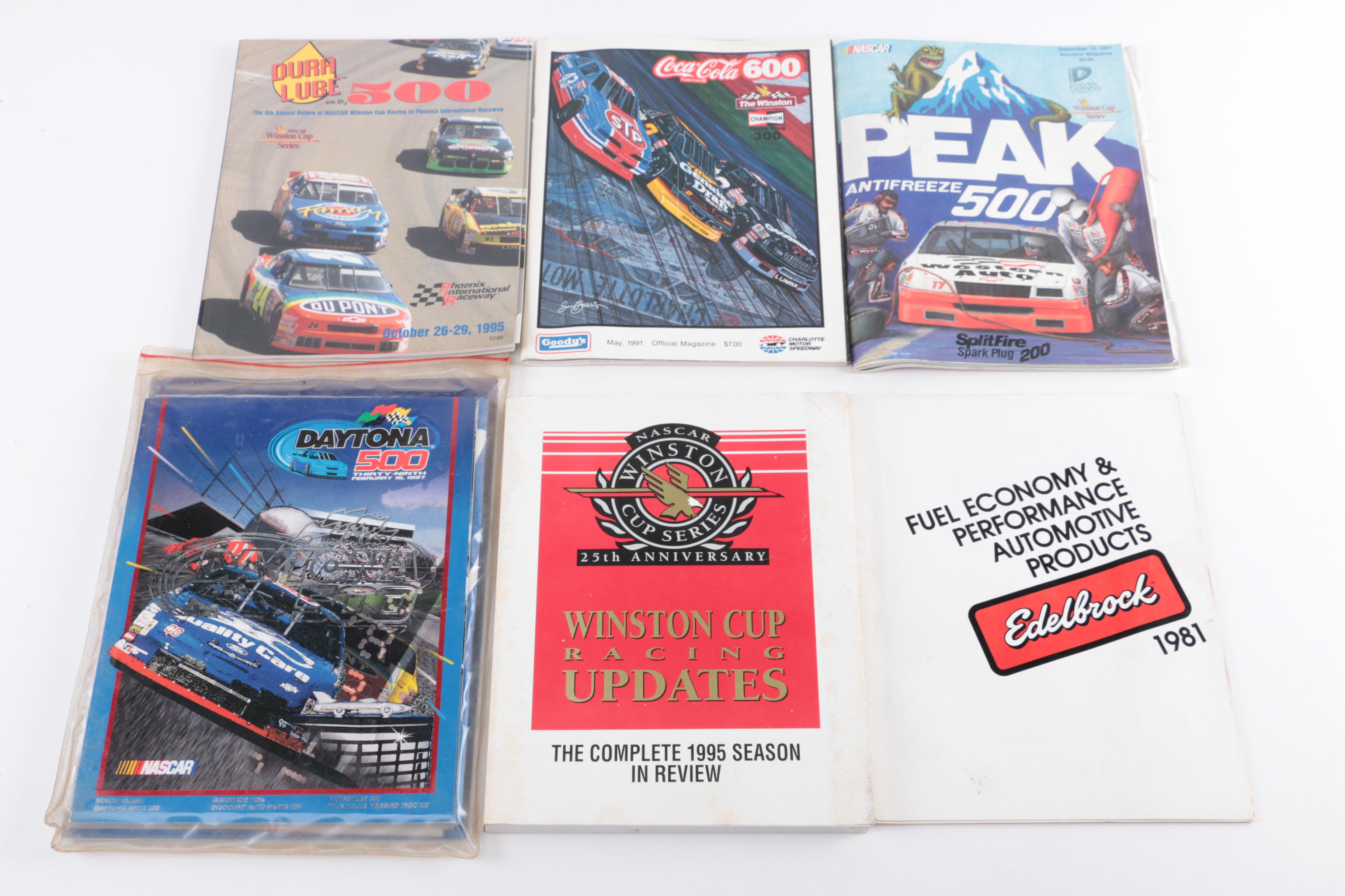 Assorted Racing Magazines, Booklets, and Newspapers