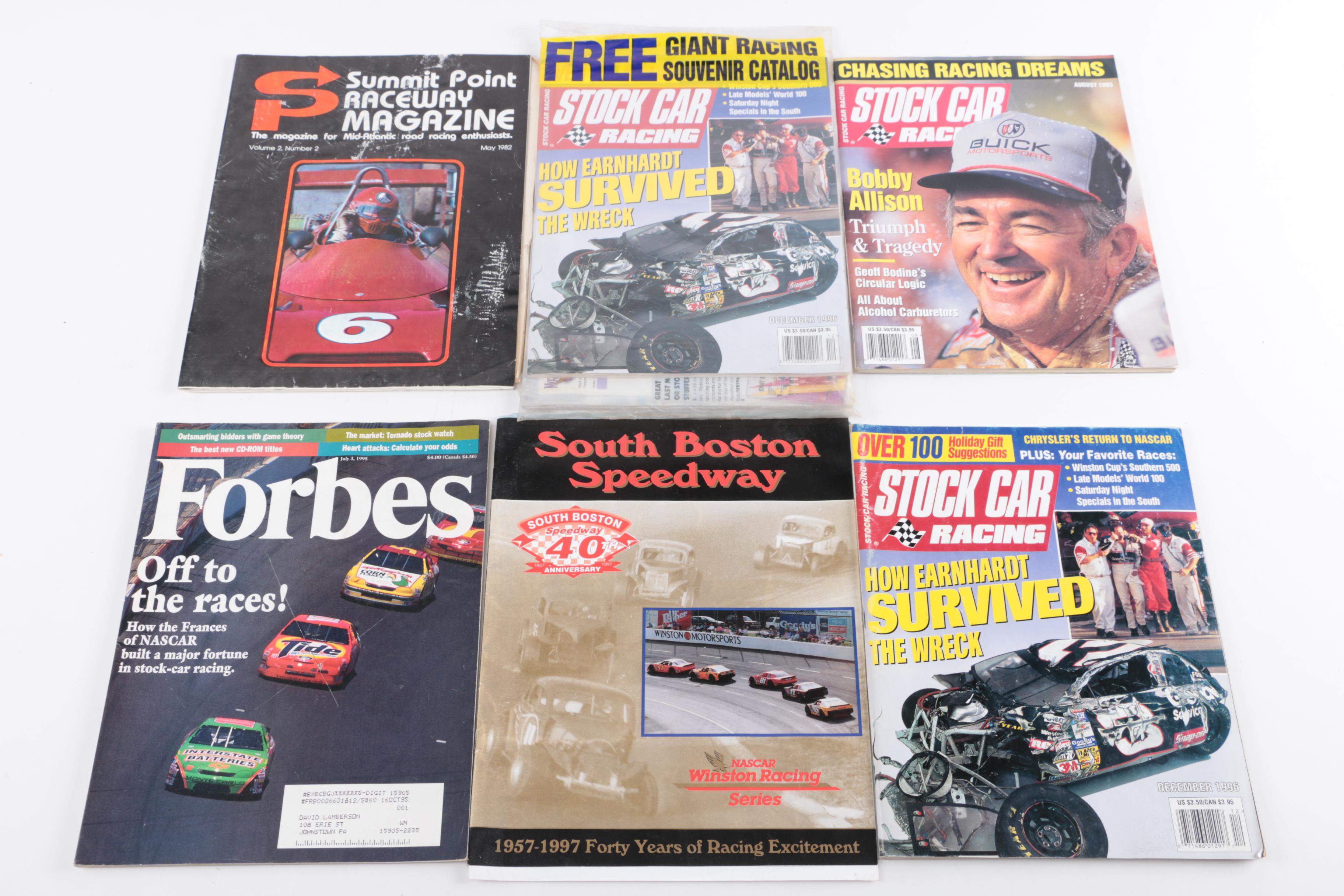 Assorted Racing Magazines, Booklets, and Newspapers