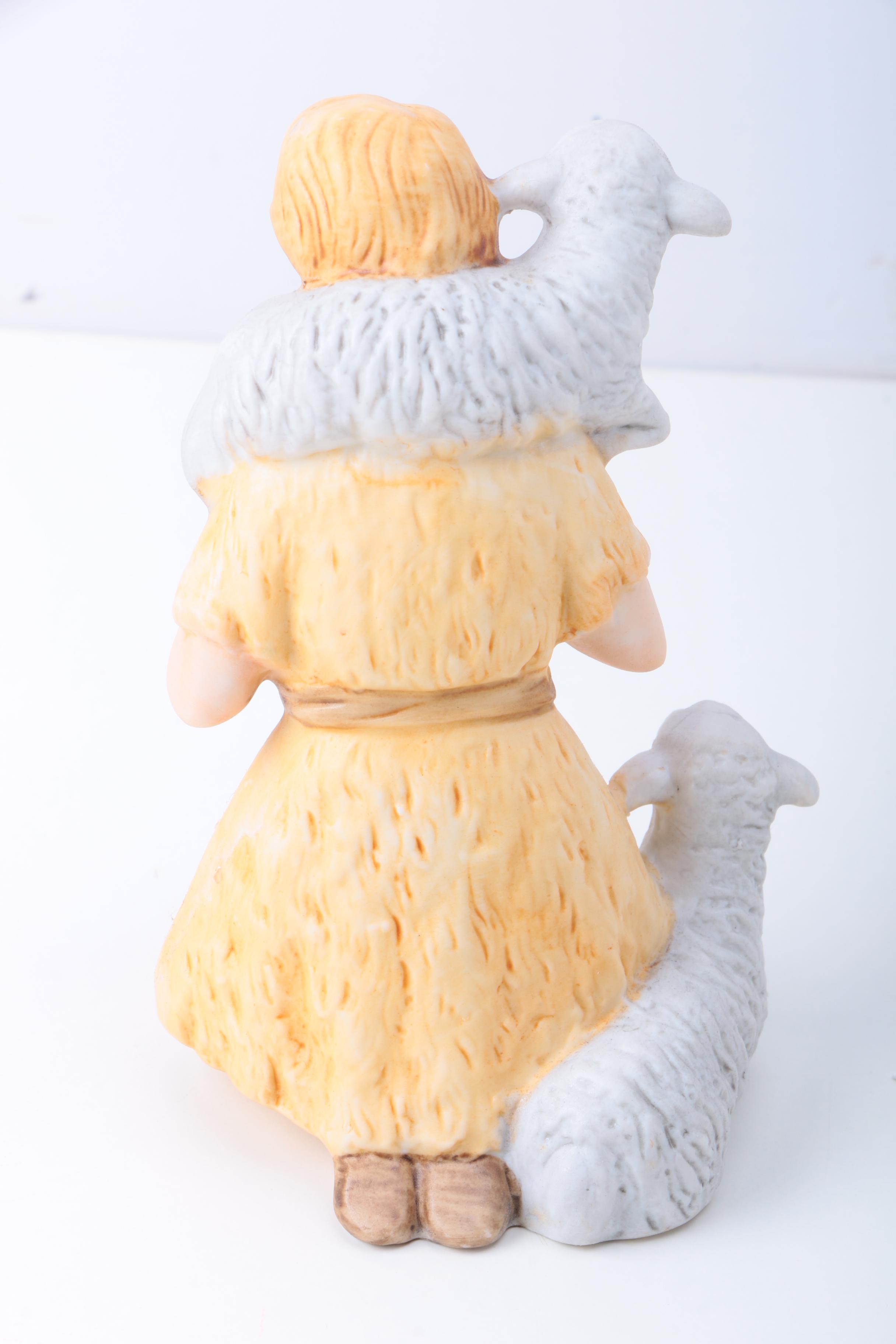 Vintage Homco Porcelain Nativity Scene