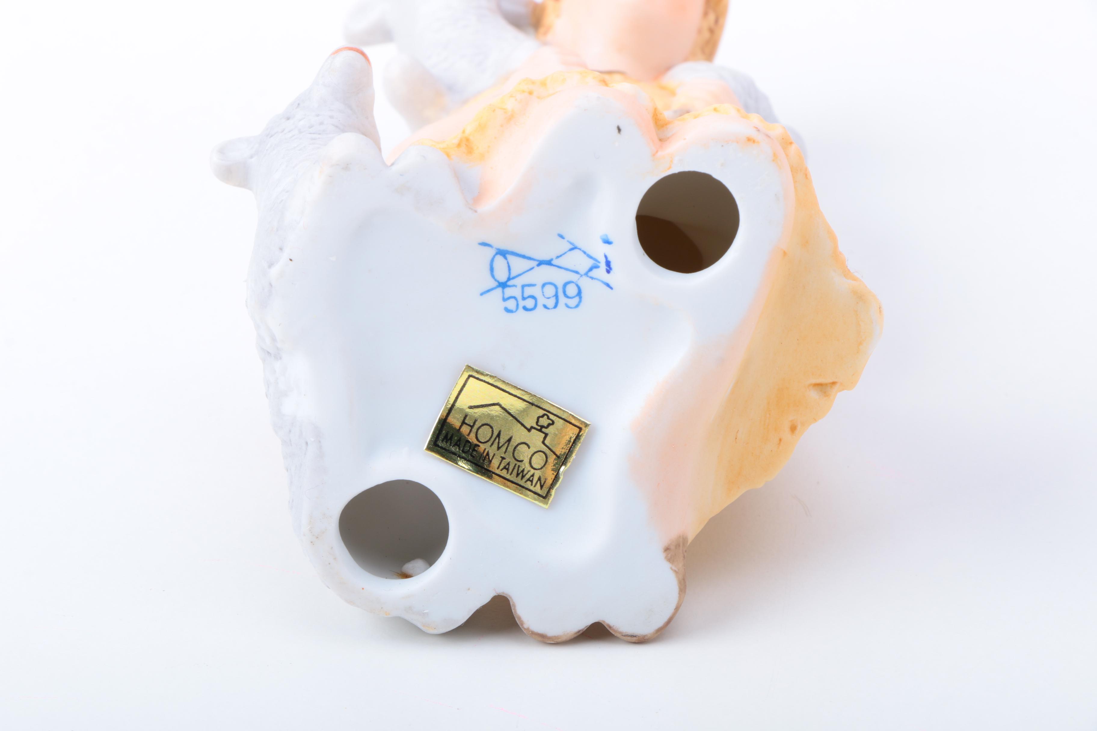 Vintage Homco Porcelain Nativity Scene