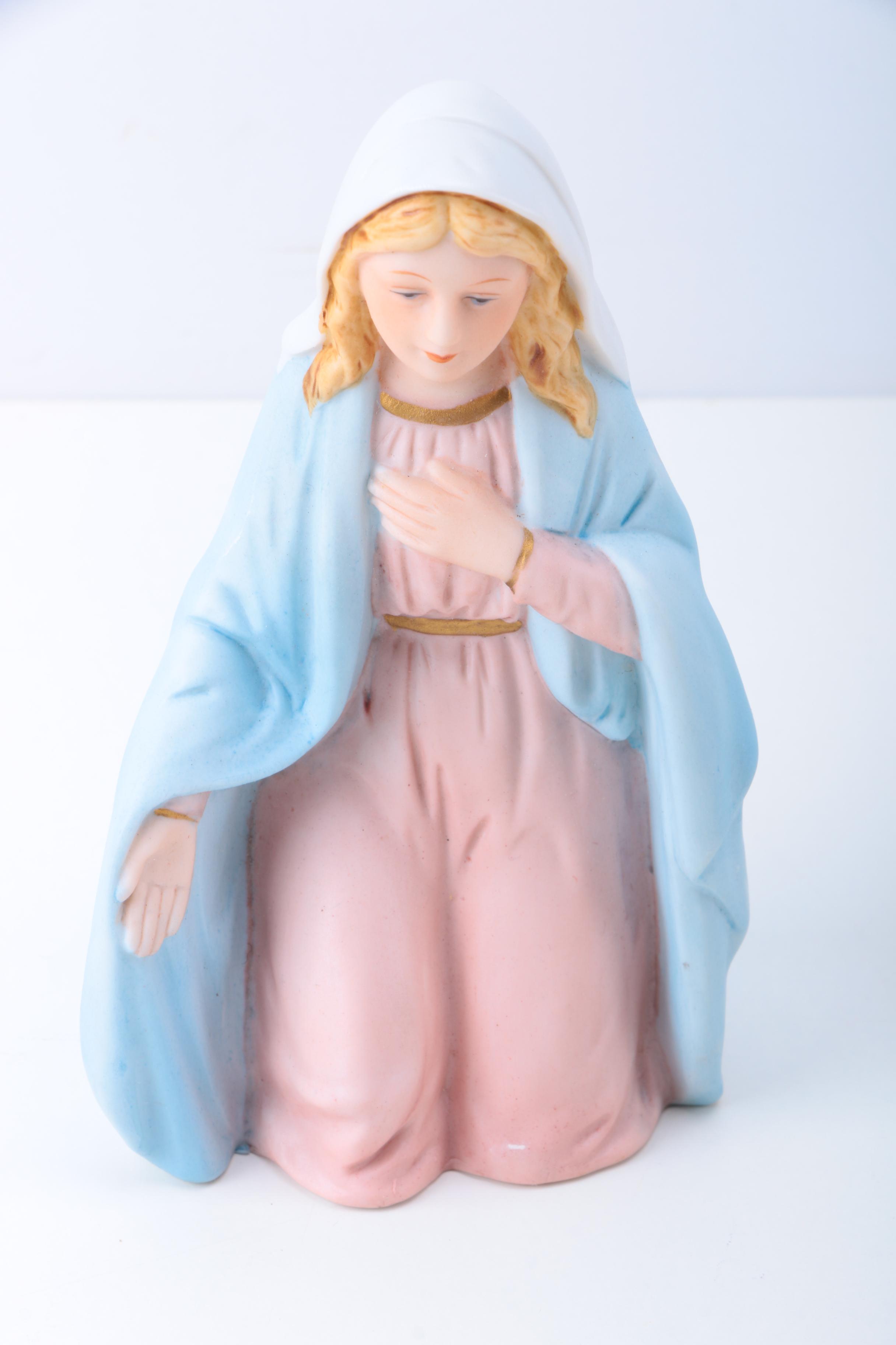 Vintage Homco Porcelain Nativity Scene