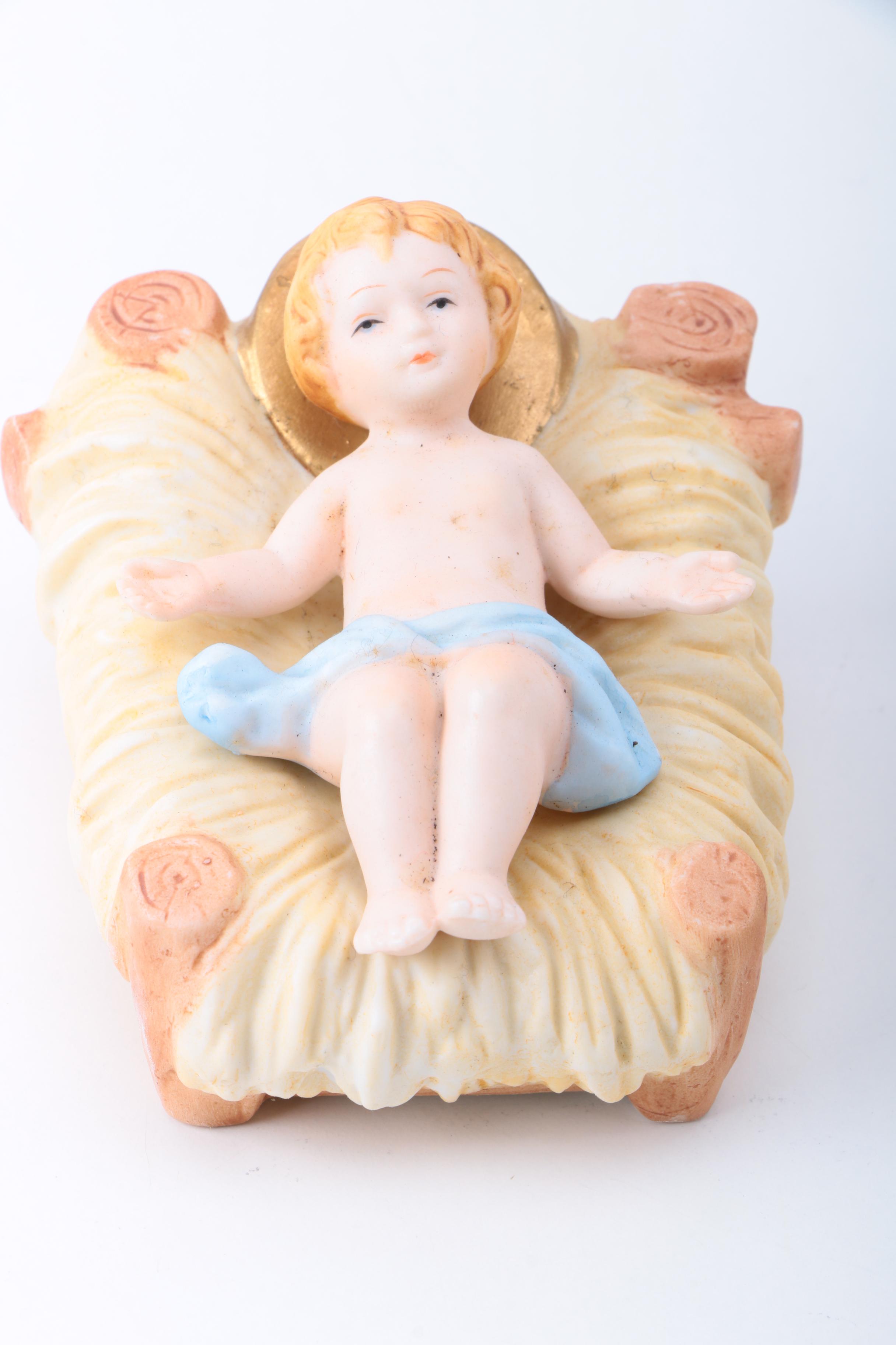 Vintage Homco Porcelain Nativity Scene