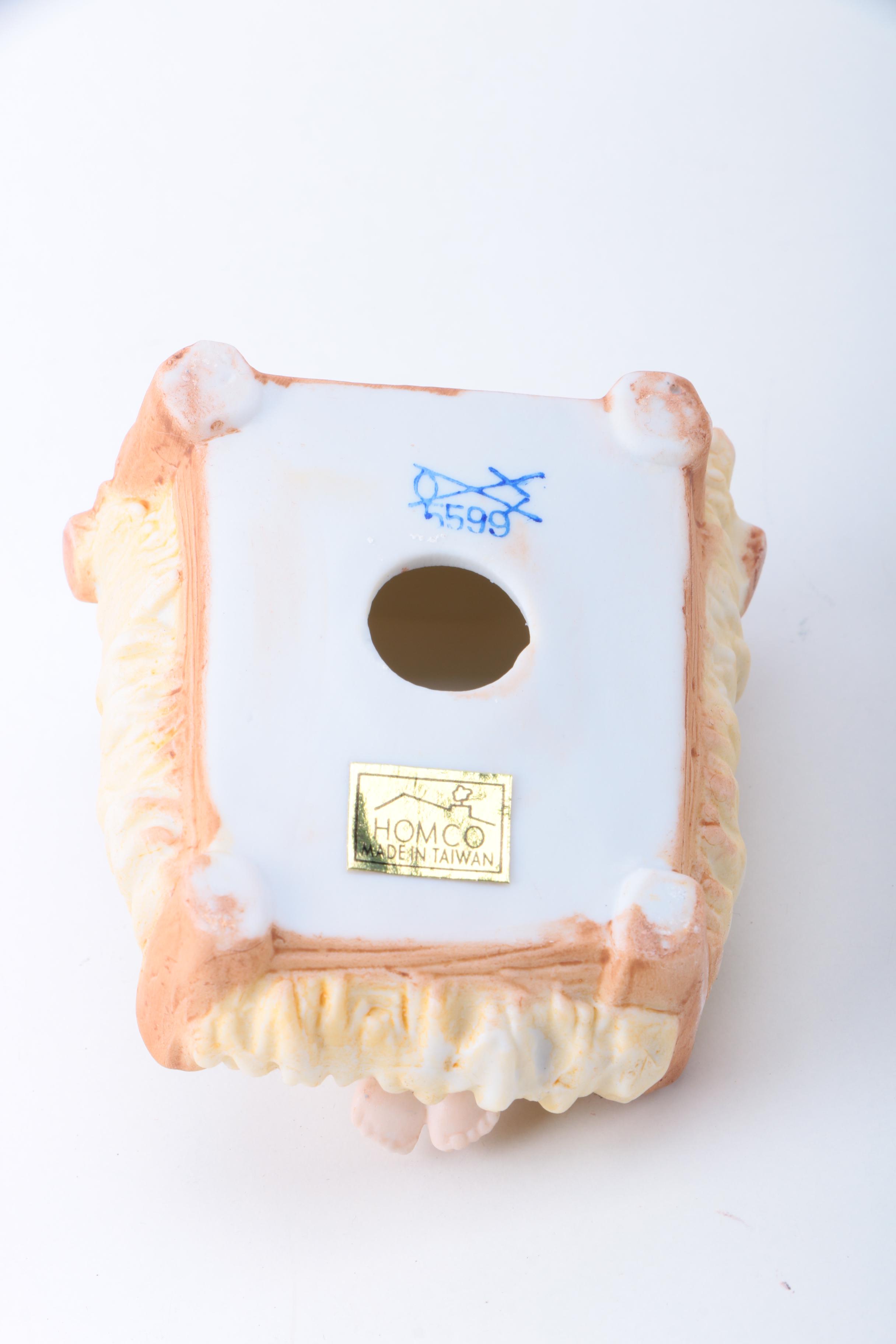 Vintage Homco Porcelain Nativity Scene