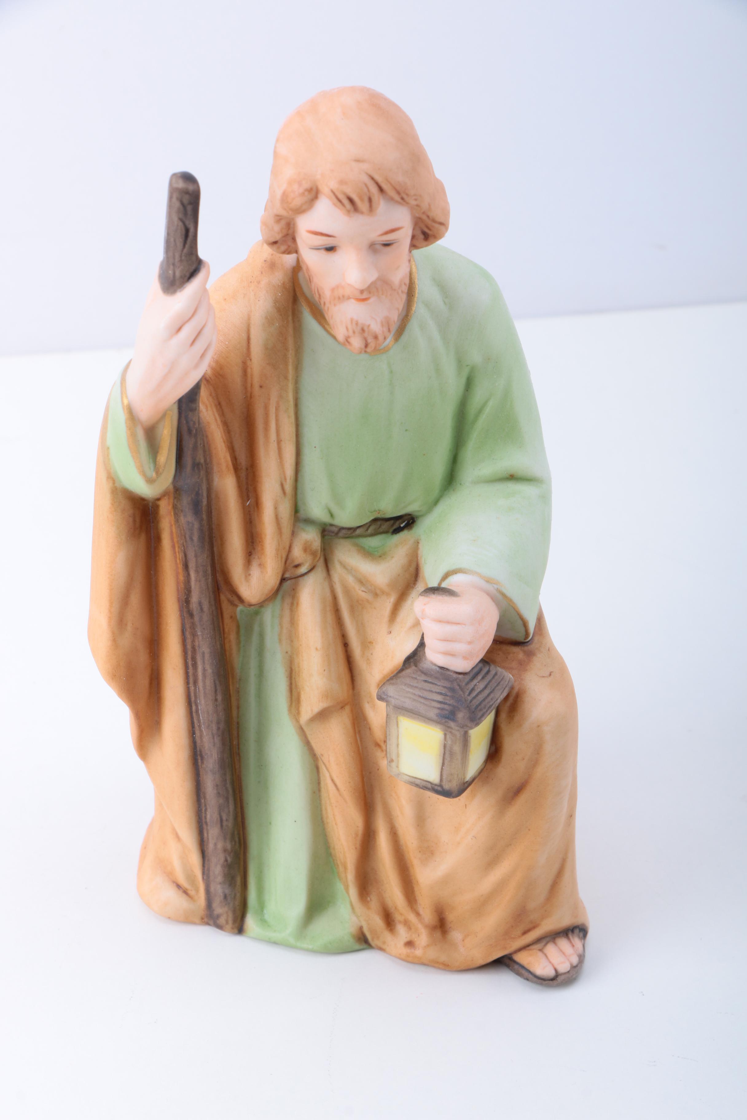 Vintage Homco Porcelain Nativity Scene