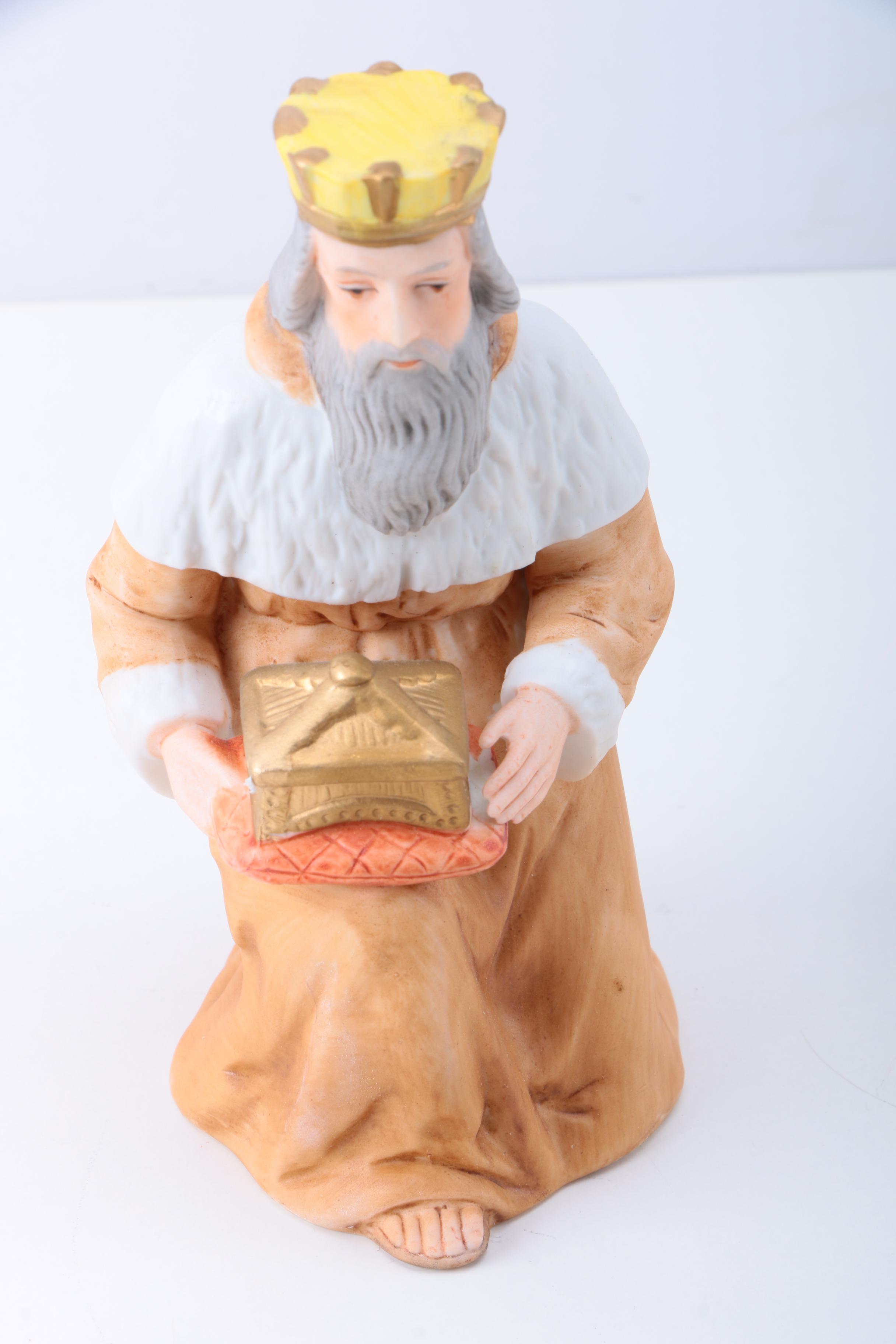 Vintage Homco Porcelain Nativity Scene