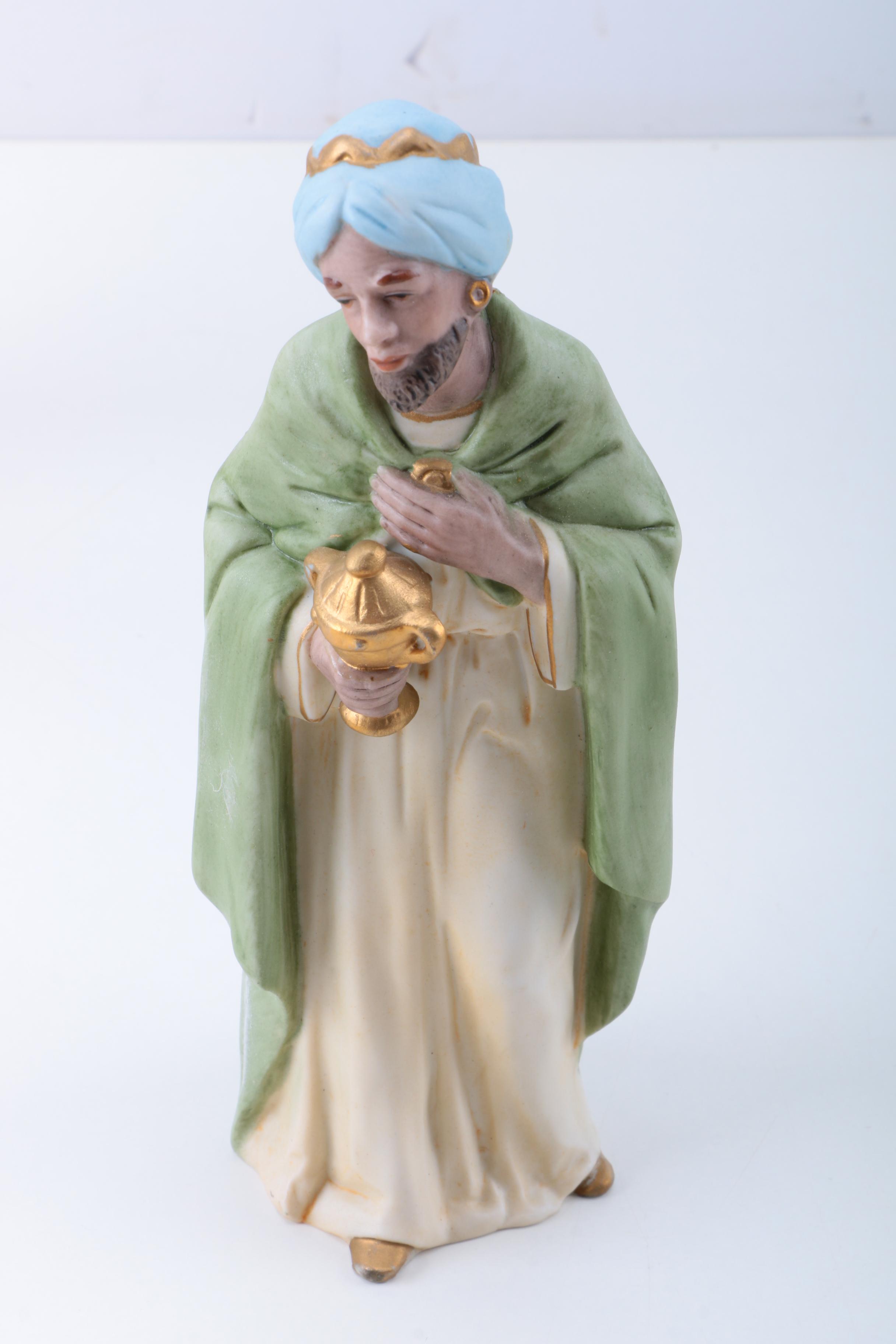 Vintage Homco Porcelain Nativity Scene