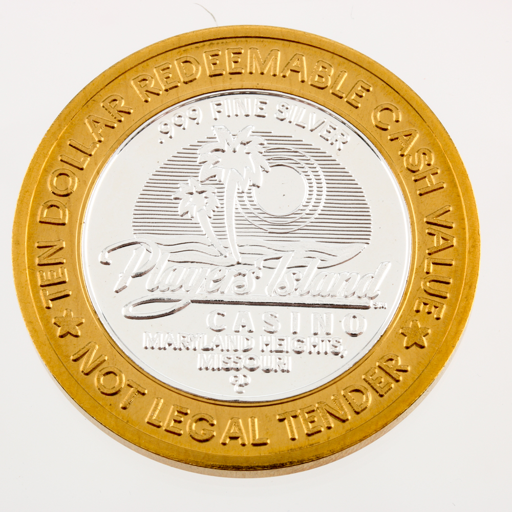 Five 999 Silver Casino Gaming Tokens