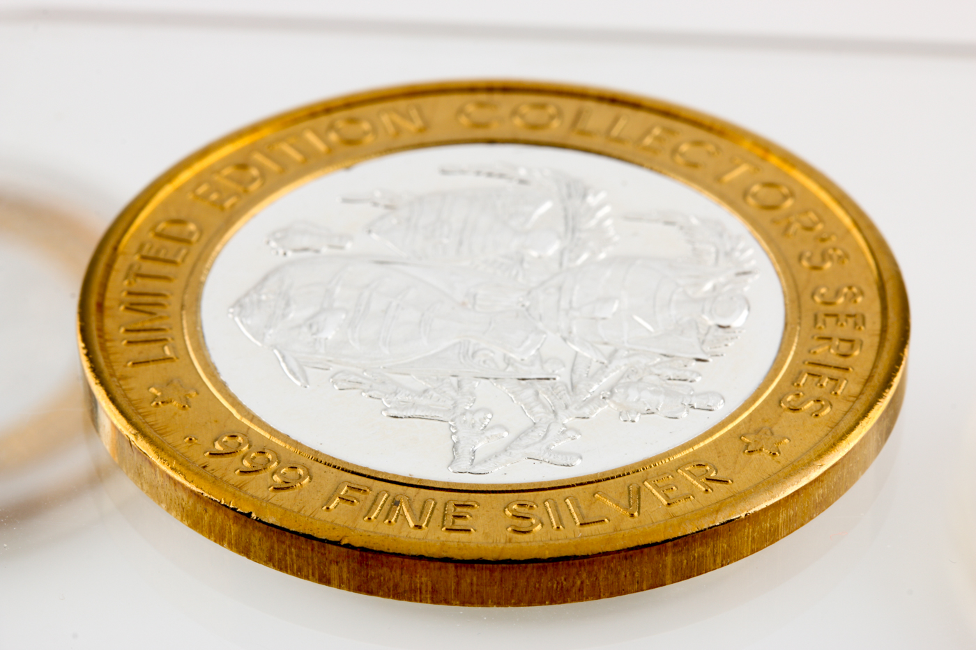 Five 999 Silver Casino Gaming Tokens