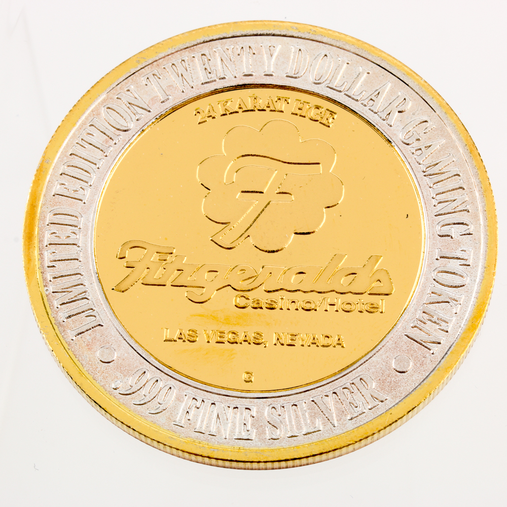 Five 999 Silver Casino Gaming Tokens