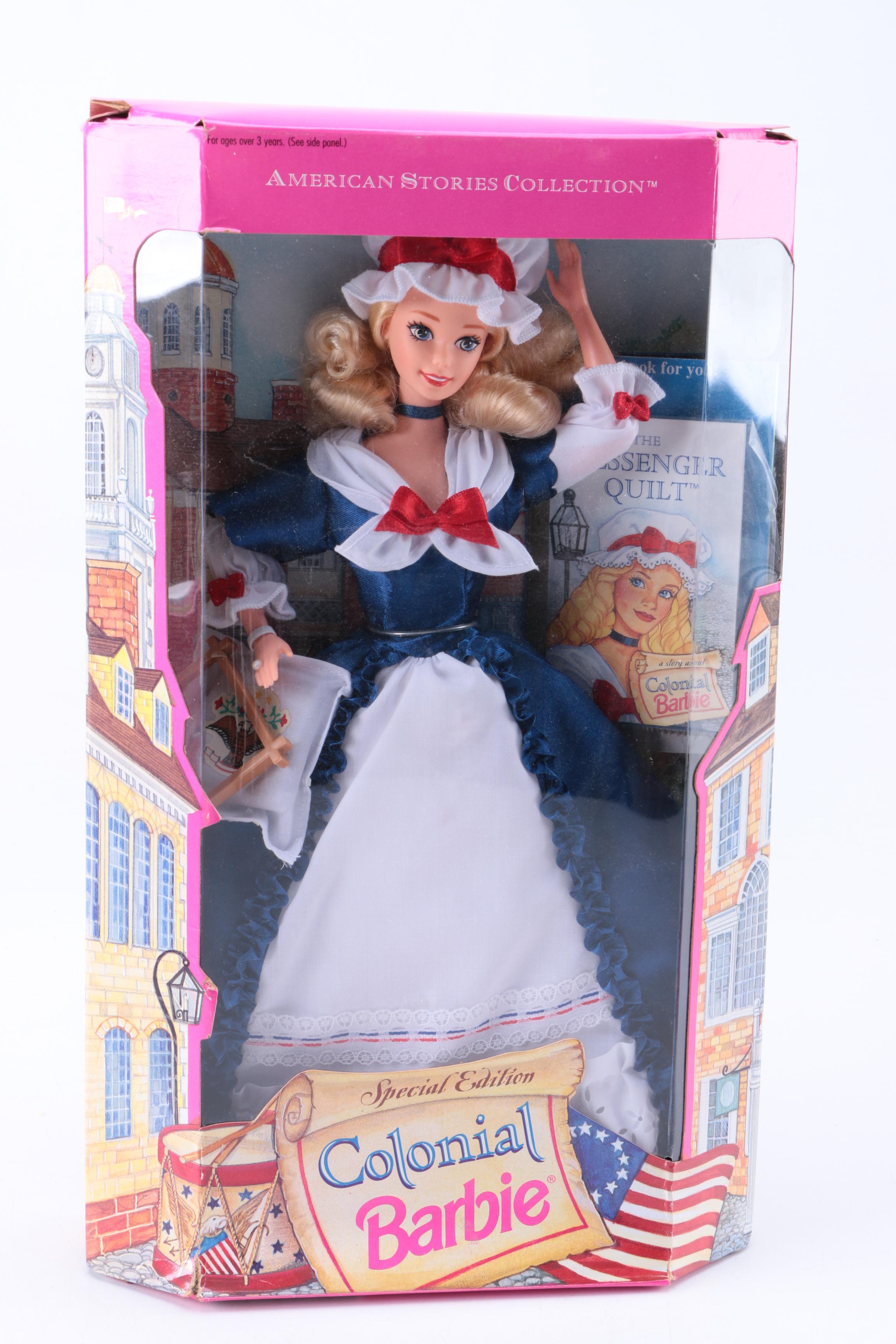 Assortment of Collector's Edition "American Stories" Barbie Dolls