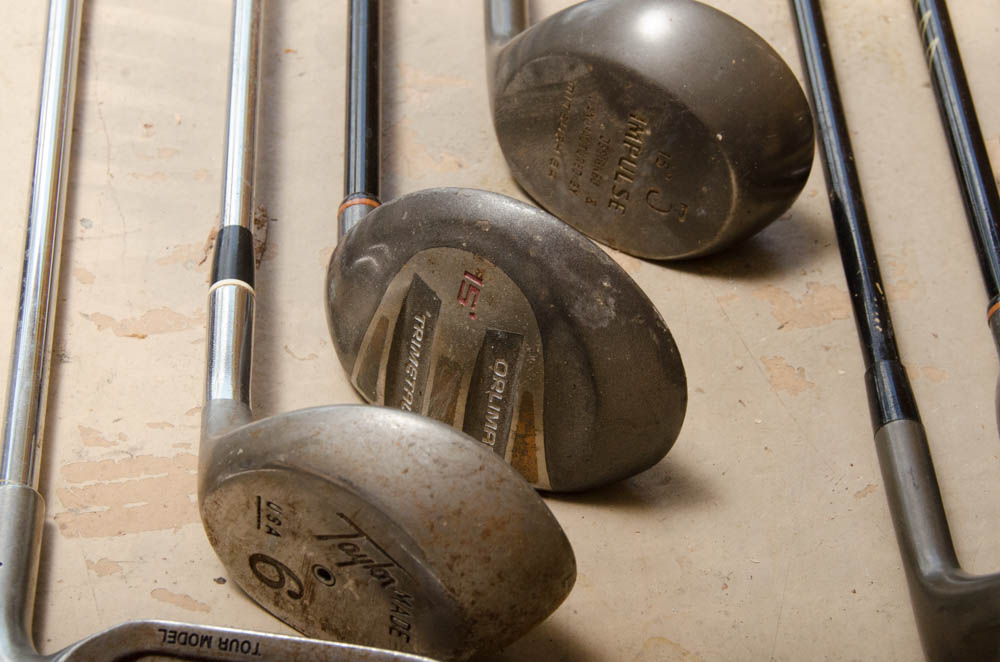 Coach Collection Golf Bag with Assorted Clubs