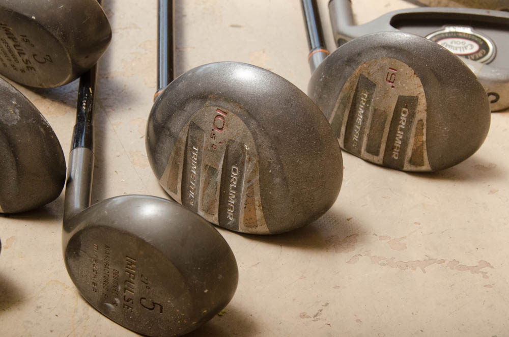 Coach Collection Golf Bag with Assorted Clubs