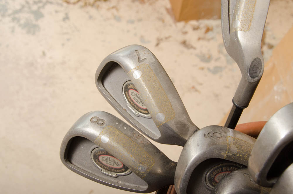 Coach Collection Golf Bag with Assorted Clubs