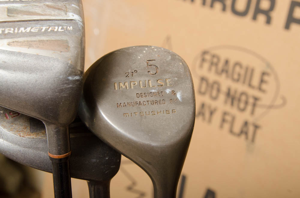 Coach Collection Golf Bag with Assorted Clubs