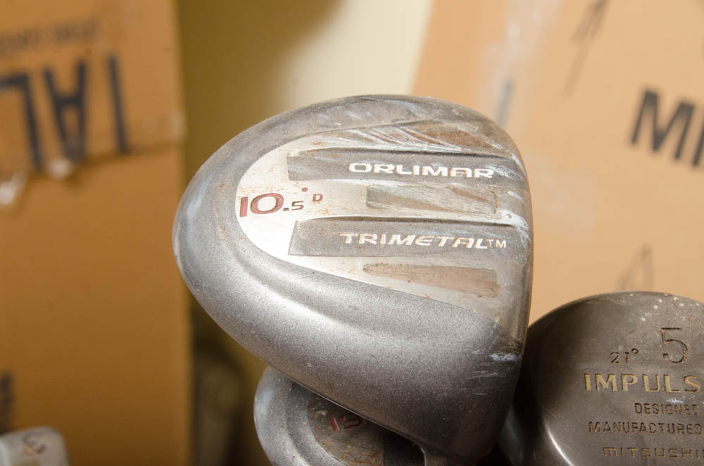 Coach Collection Golf Bag with Assorted Clubs