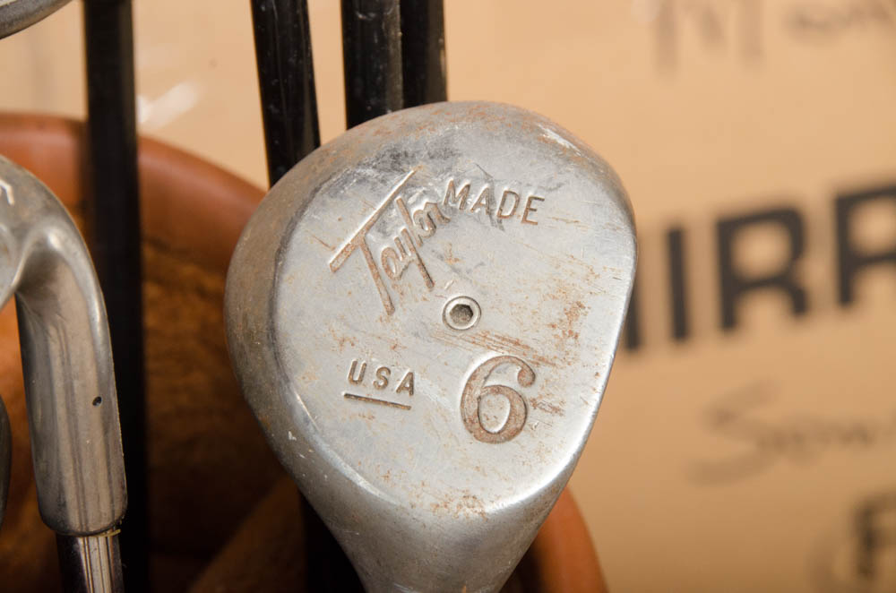 Coach Collection Golf Bag with Assorted Clubs