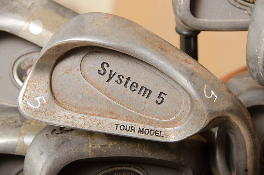 Coach Collection Golf Bag with Assorted Clubs