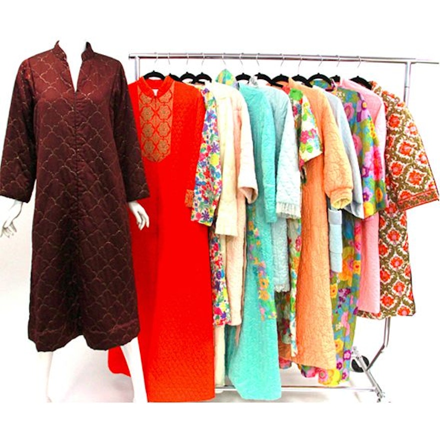 Vintage Robes and Loungewear Including Silk