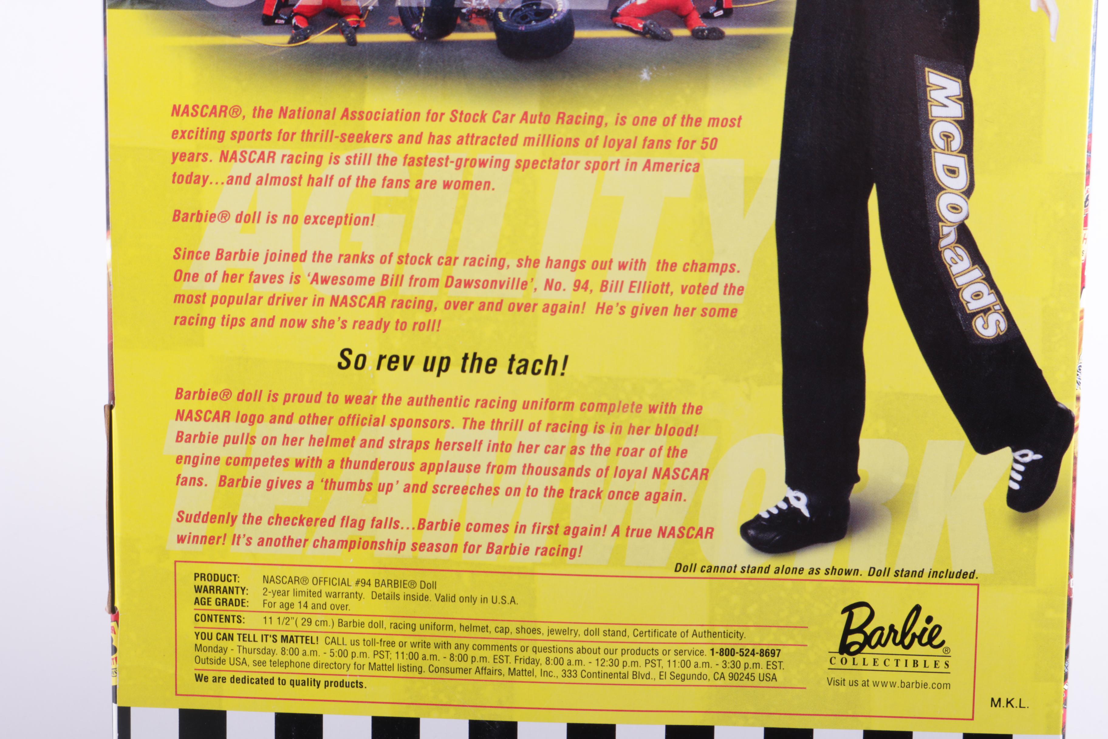 Barbie McDonalds Nascar and Japanese McDonalds Doll