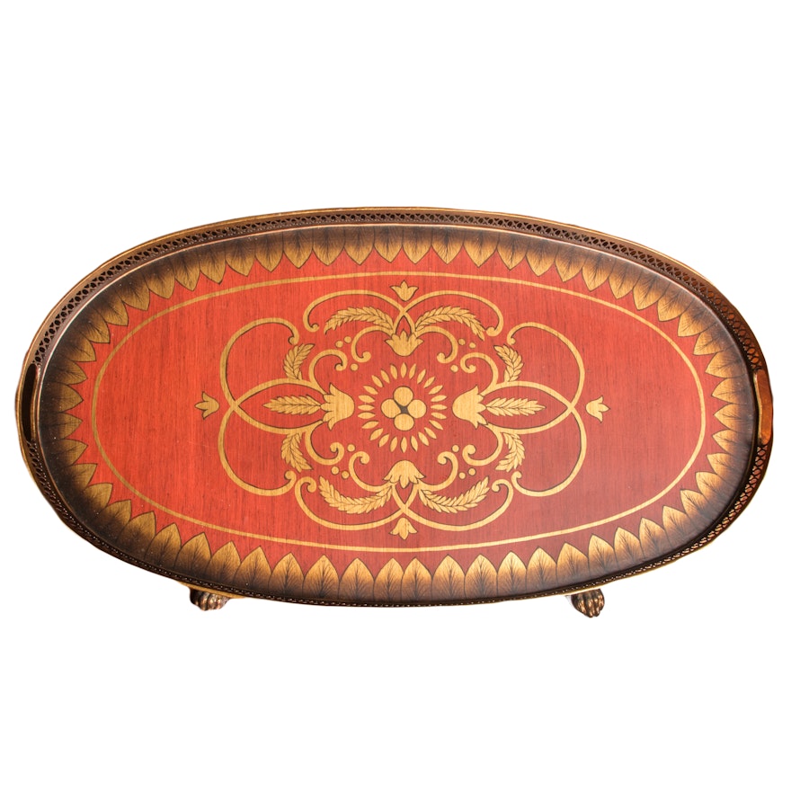 Tole Painted Serving Tray