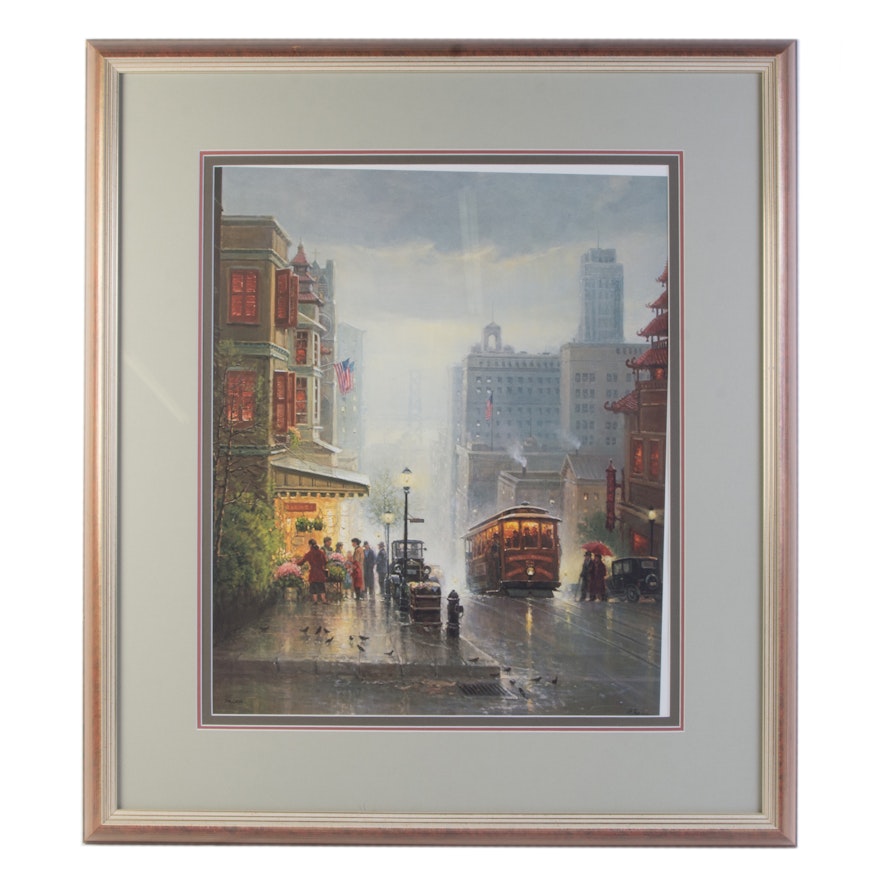 Limited Edition Offset Lithograph After G. Harvey "City by the Bay"