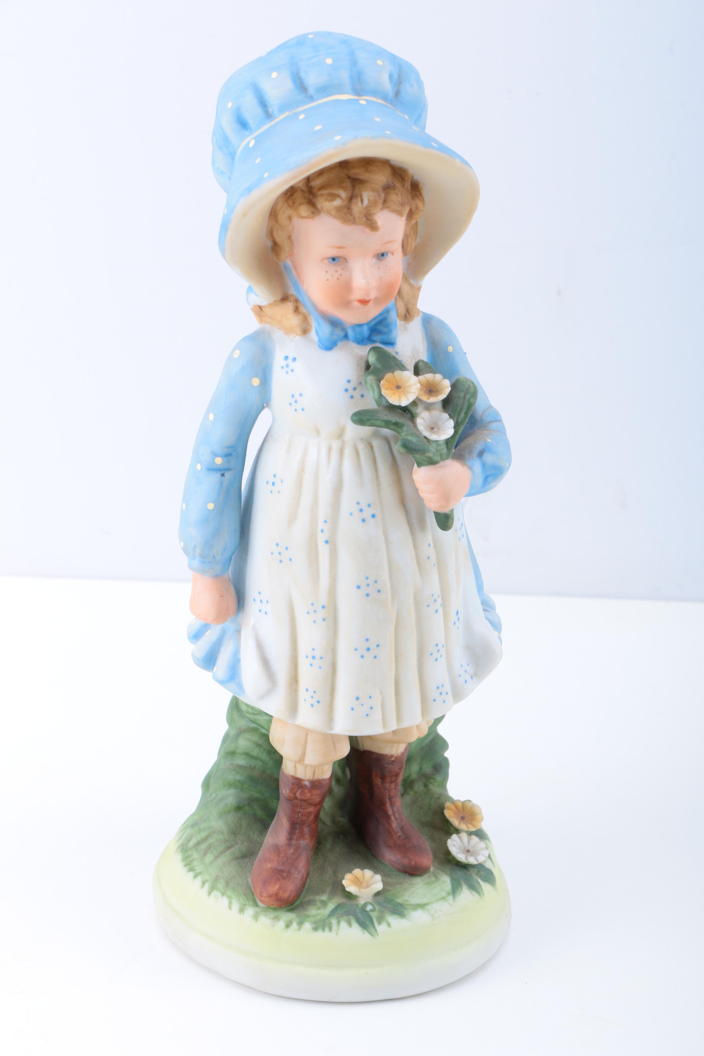 Assorted Porcelain Figurines featuring Holly Hobbie