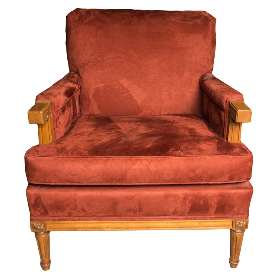 Suede Accent Chair