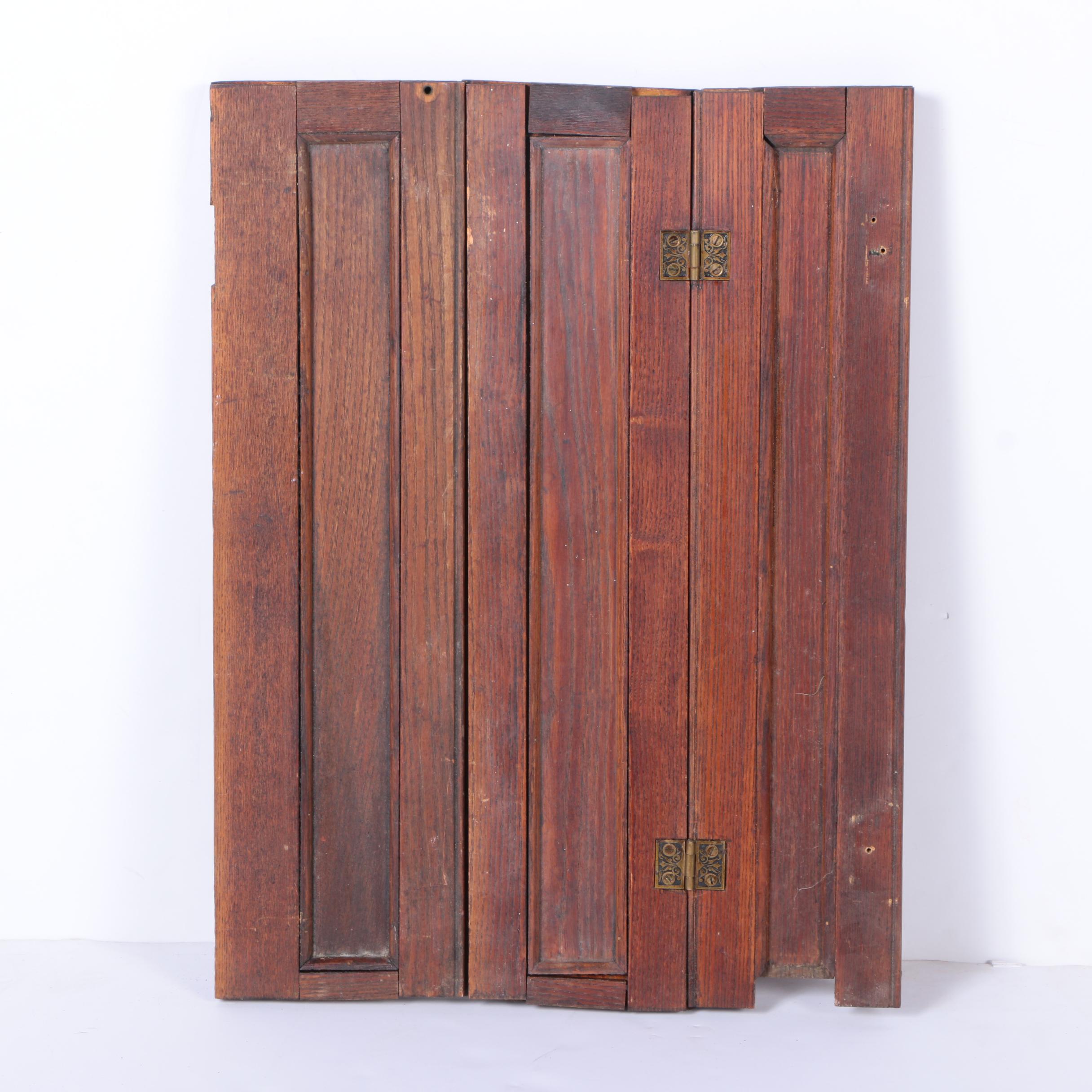 Vintage Folding Wood Shutters