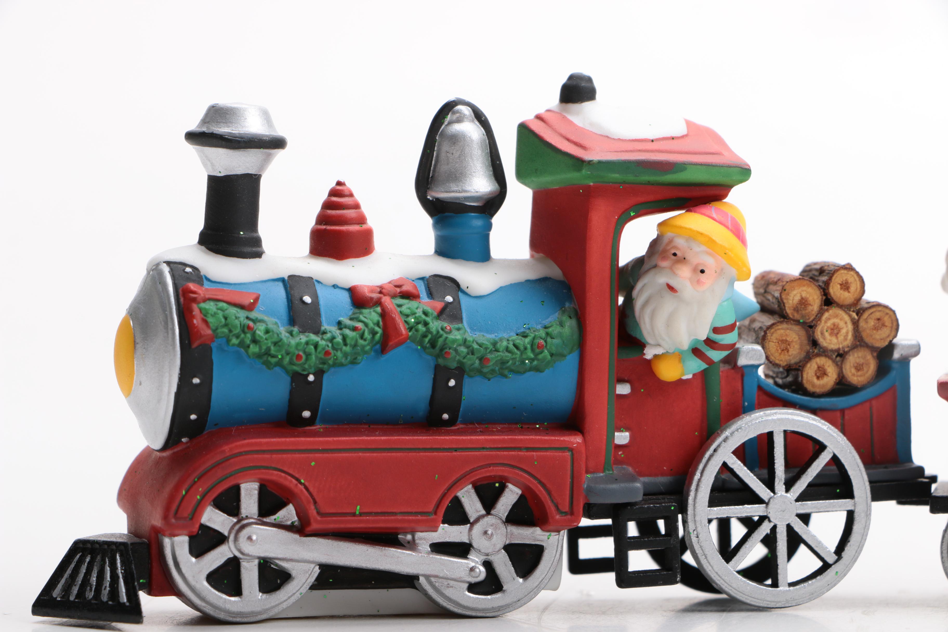 Assortment of Christmas Village Accessories