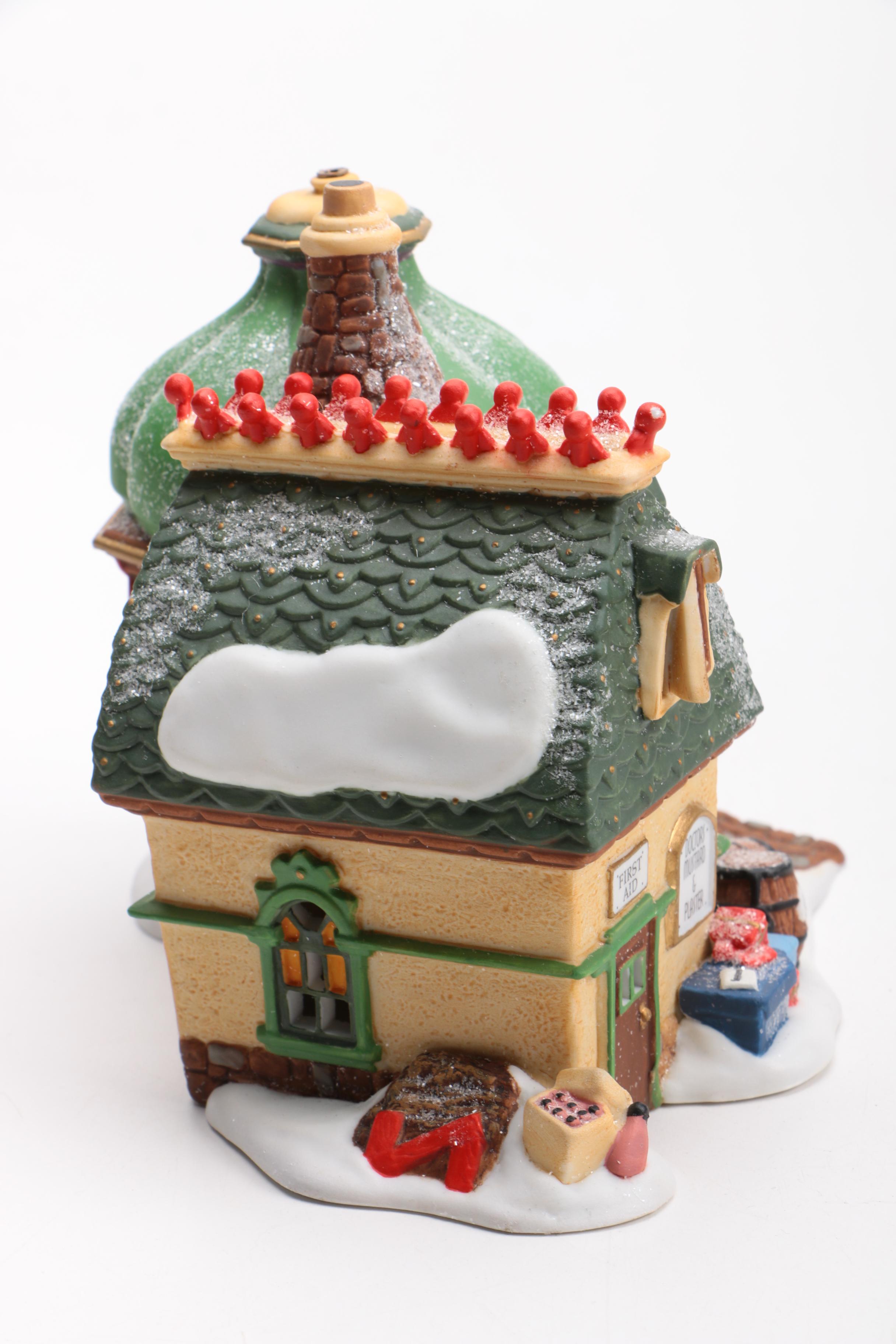 Assortment of Christmas Village Accessories