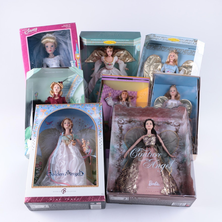 Barbie Angels and Disney "Cinderella" Dolls