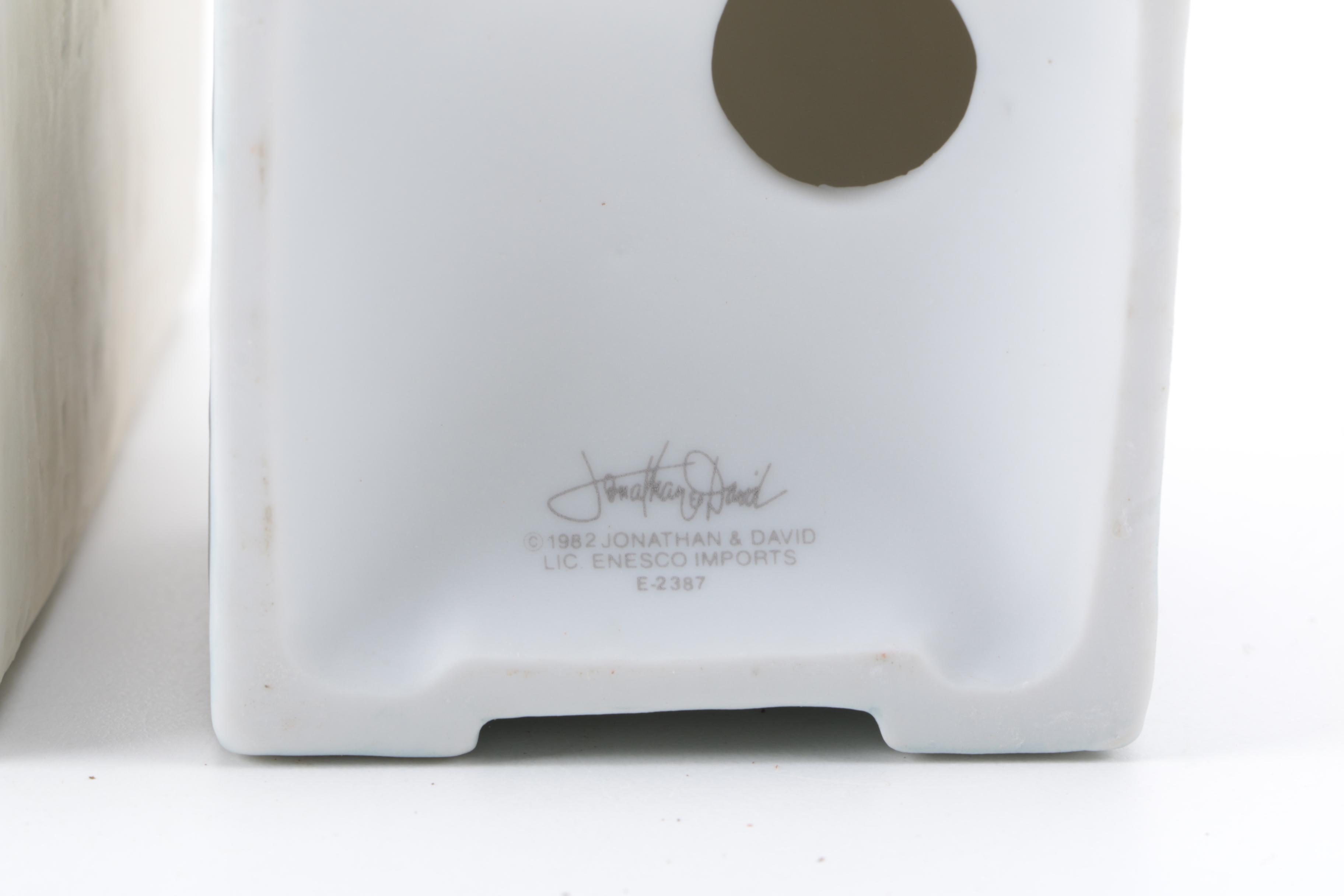 Porcelain Jonathan & David Nativity Set