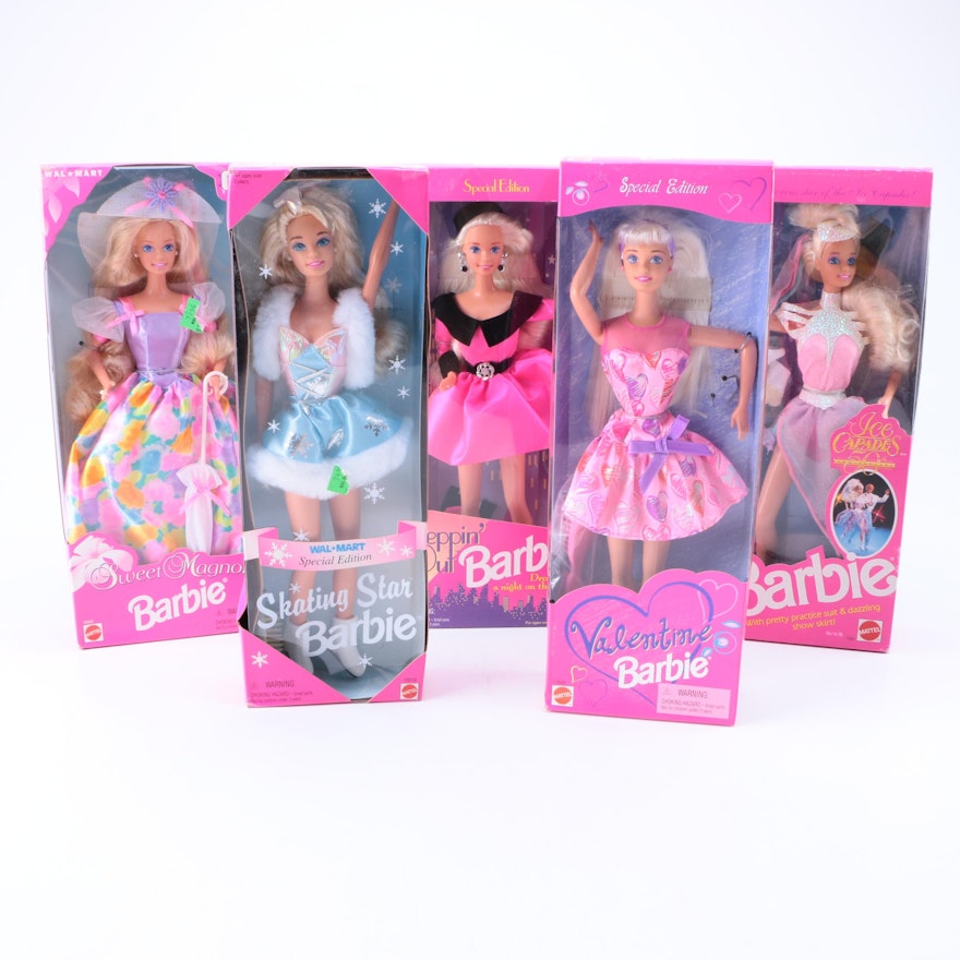 Collection of Special Edition Barbie Dolls Including "Ice Capades" Barbie