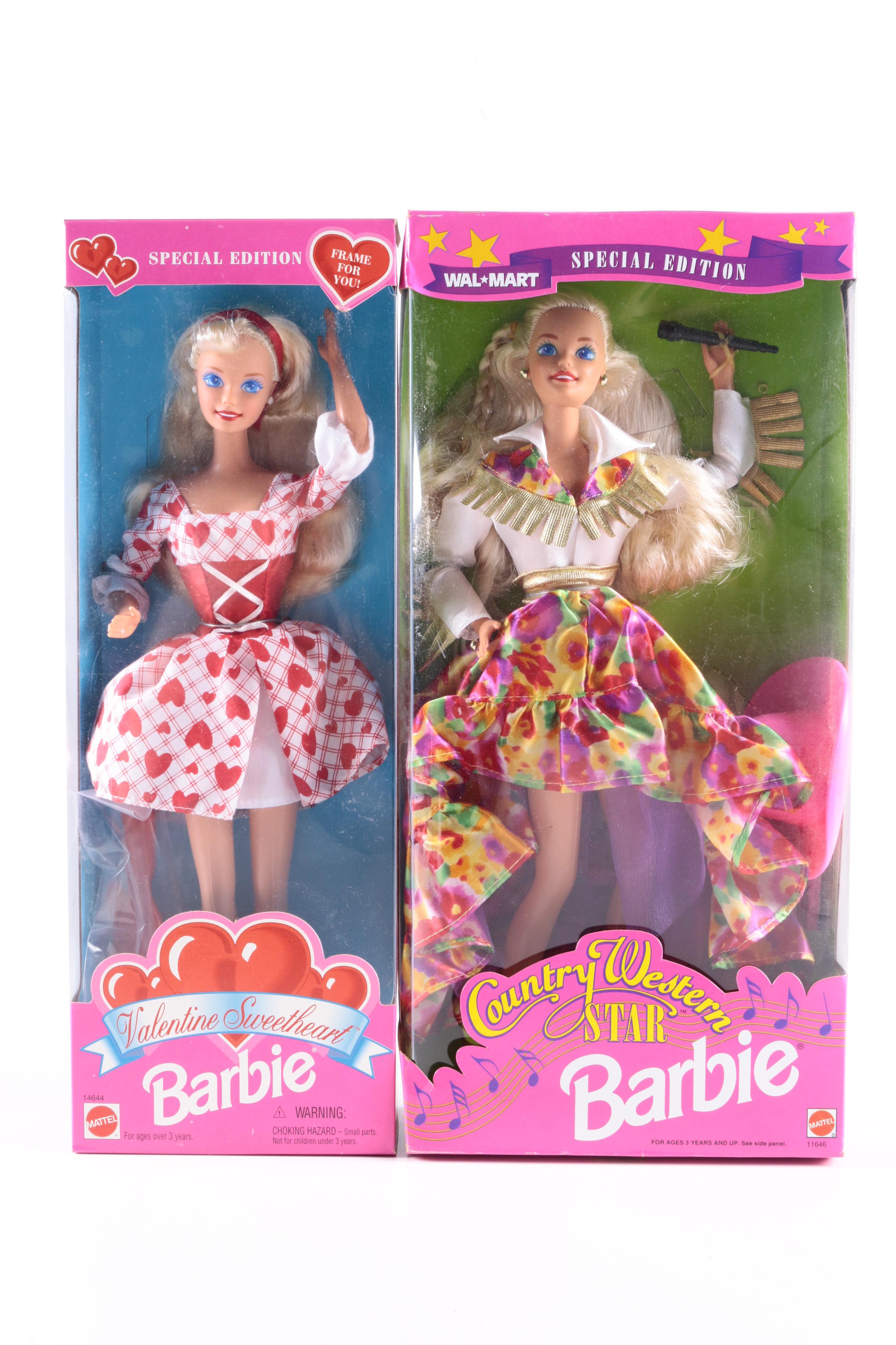 Special Edition Barbie Dolls in Original Packaging