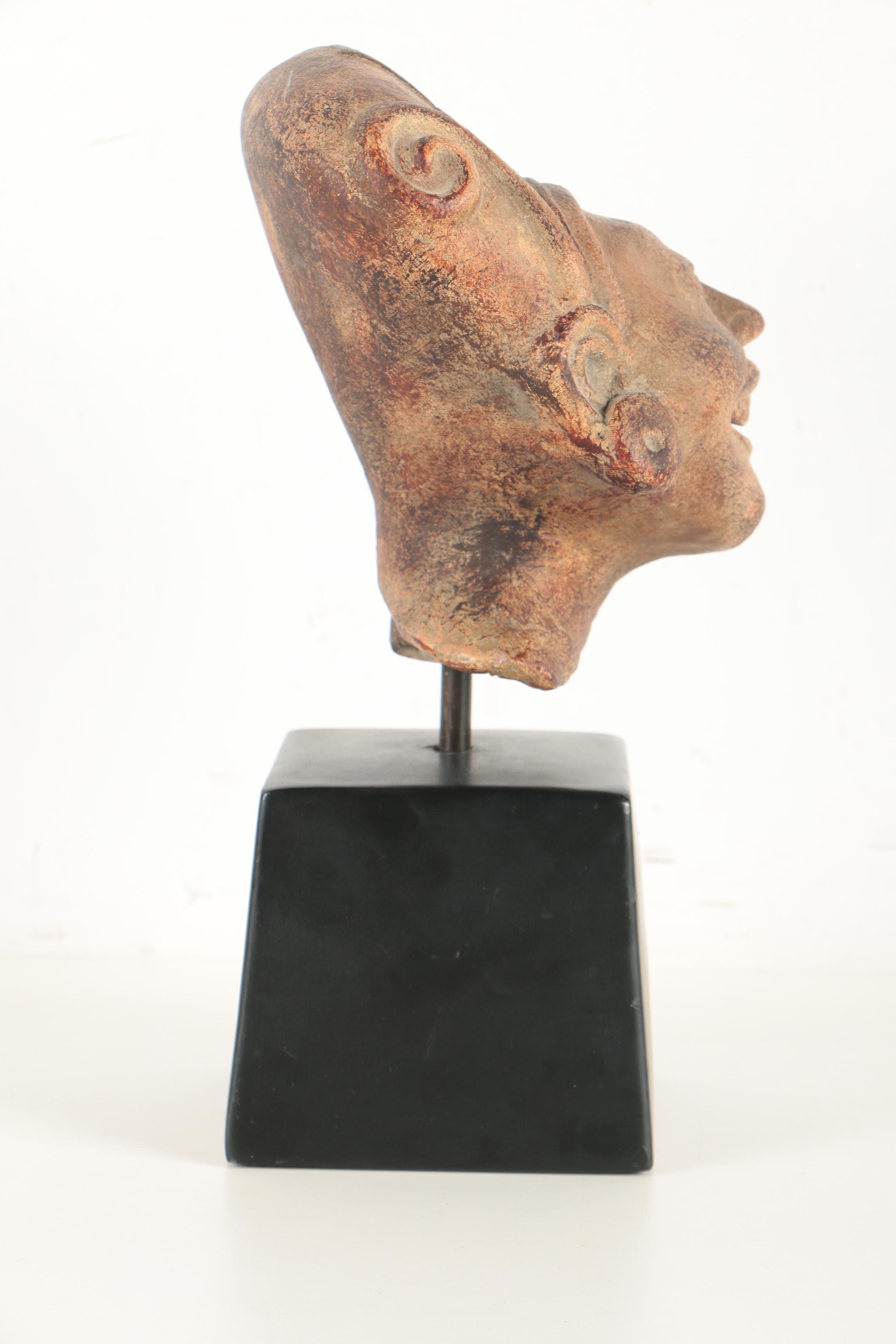 Vintage Alva Studios Plaster Sculpture of a South Asian Bust