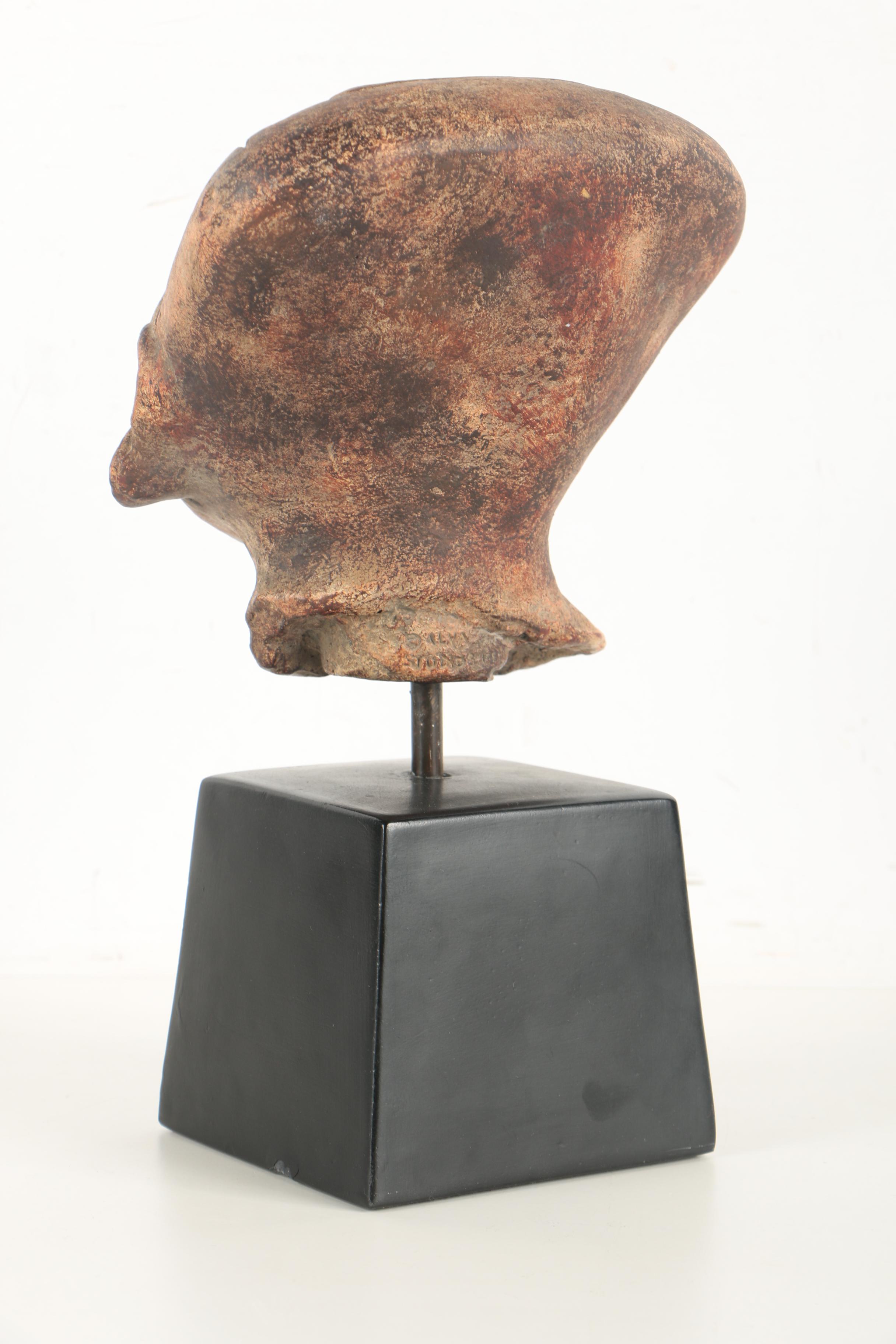 Vintage Alva Studios Plaster Sculpture of a South Asian Bust