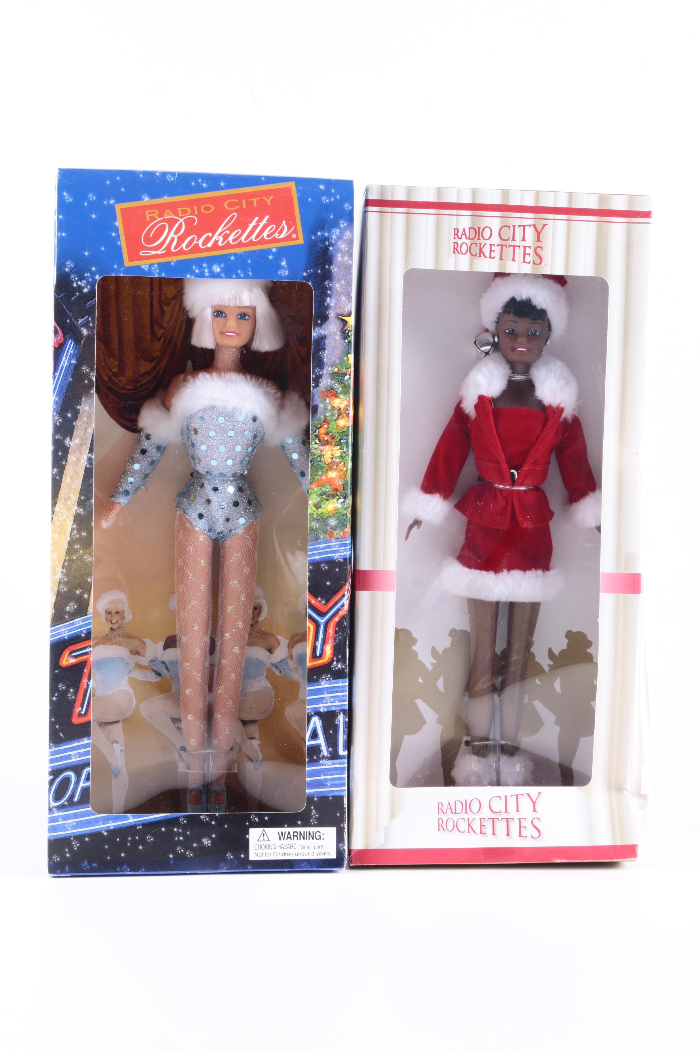 Barbie and Radio City Rockettes Dolls in Original Packaging