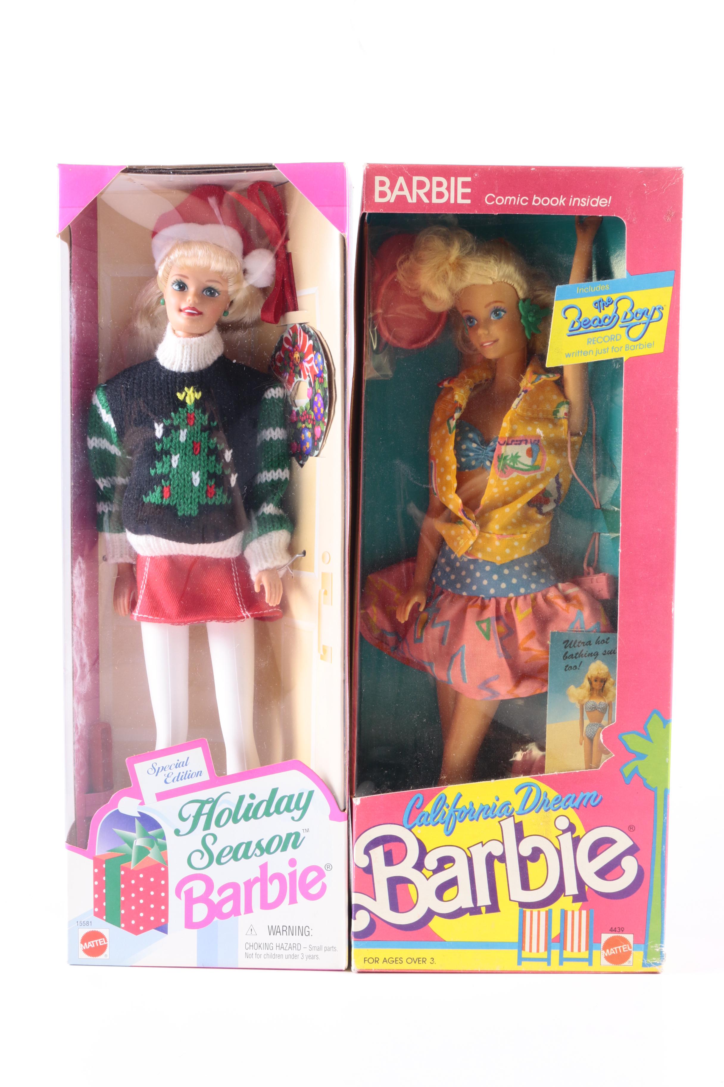 Barbie and Radio City Rockettes Dolls in Original Packaging