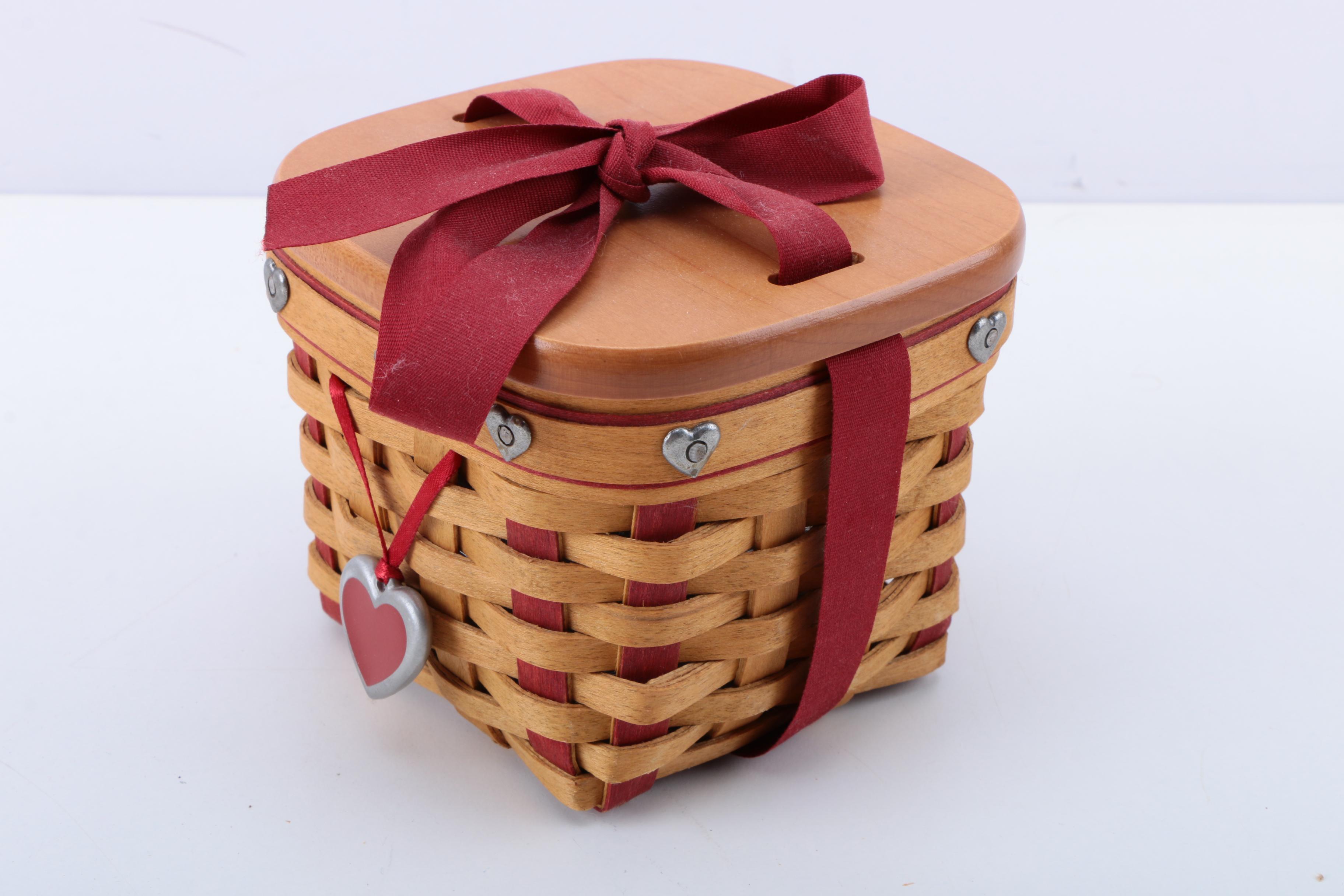Collection of Longaberger Handmade Holiday Baskets