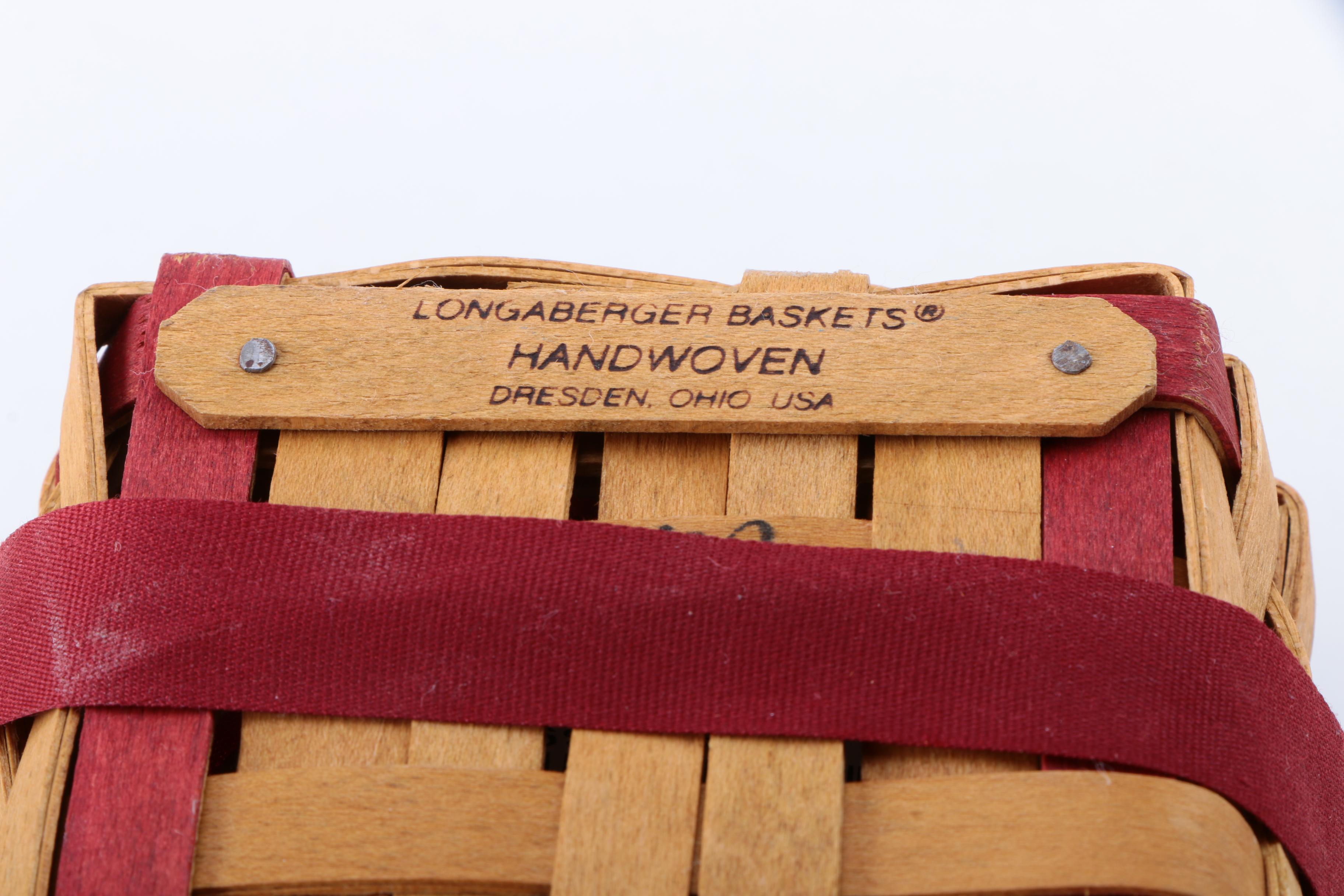 Collection of Longaberger Handmade Holiday Baskets