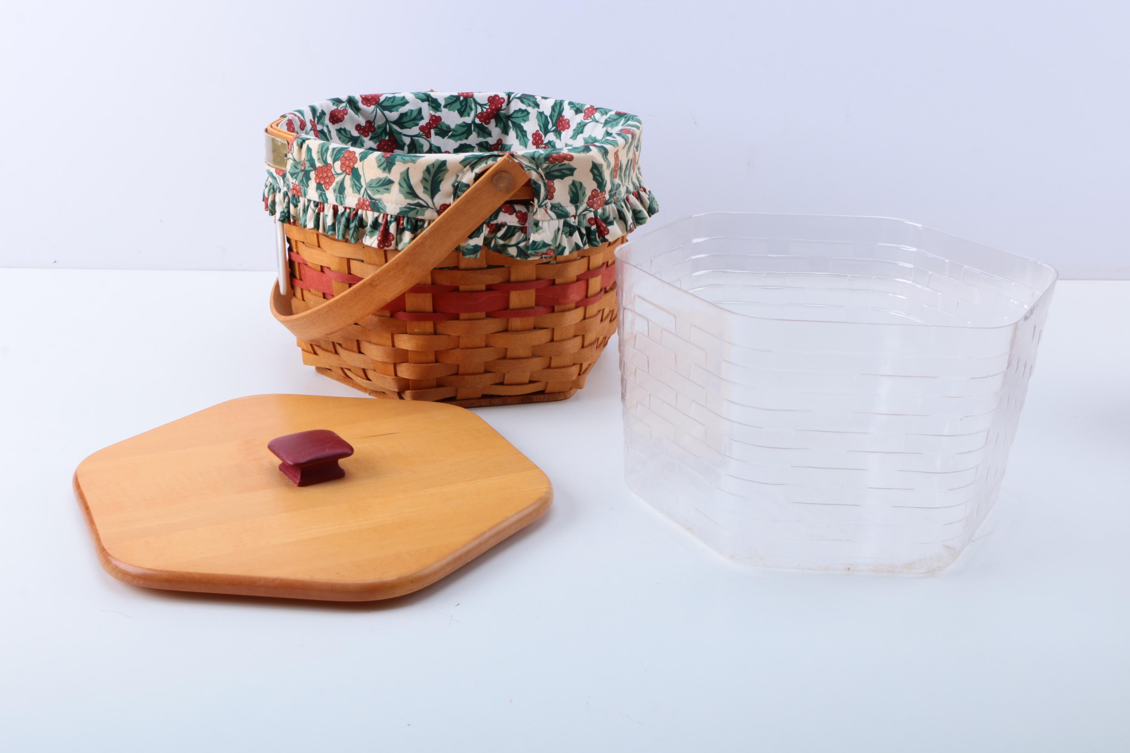 Collection of Longaberger Handmade Holiday Baskets