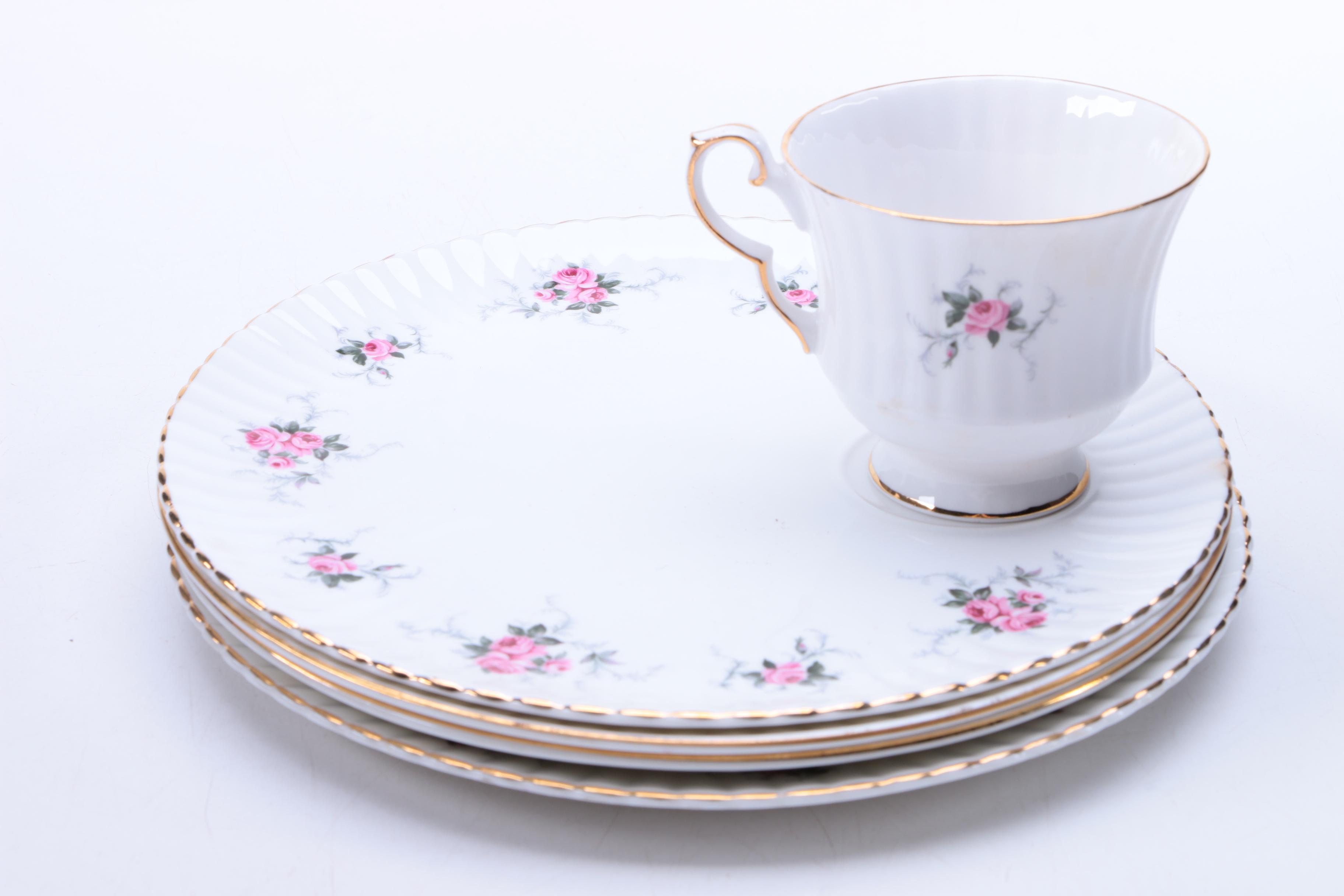 Princess House "Windsor Rose" Porcelain Tea Service